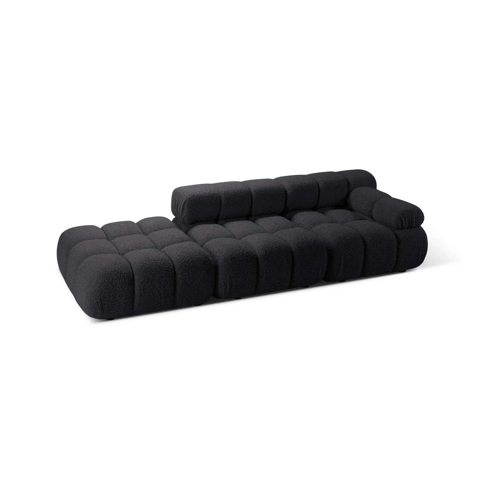 Bellis Modulares 3-Sitzer Sofa mit Pouf Links mit Boucle-Polsterung 282 cm - Image 23