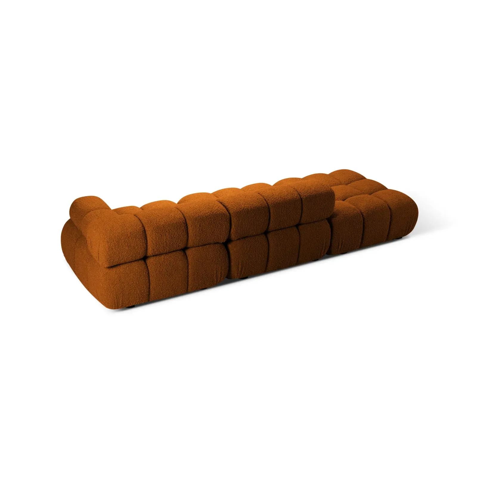 Bellis Modulares 3-Sitzer Sofa mit Pouf Links mit Boucle-Polsterung 282 cm - Image 45