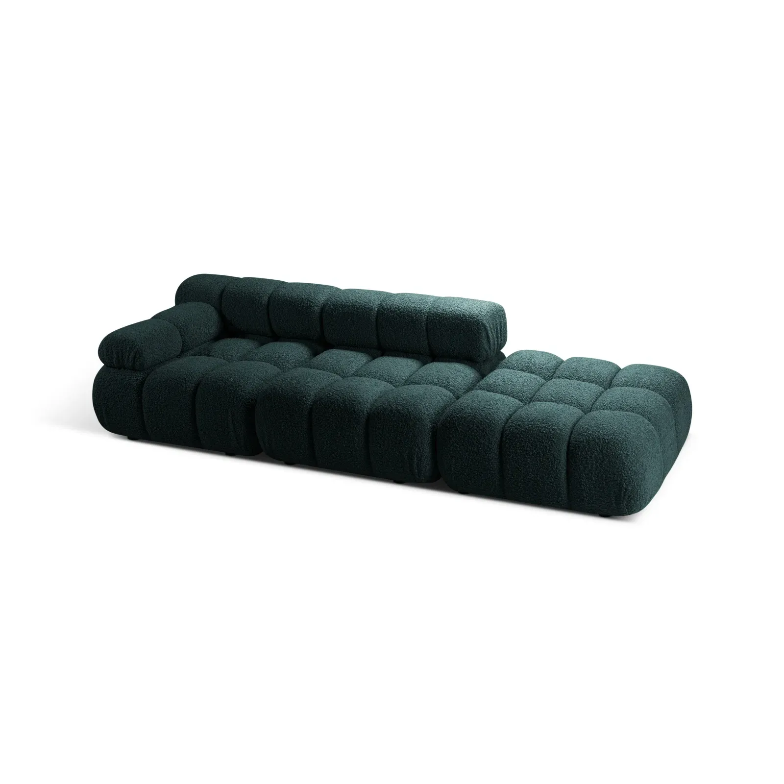 Bellis Modulares 3-Sitzer Sofa mit Pouf Rechts mit Boucle-Polsterung 282 cm - Image 37