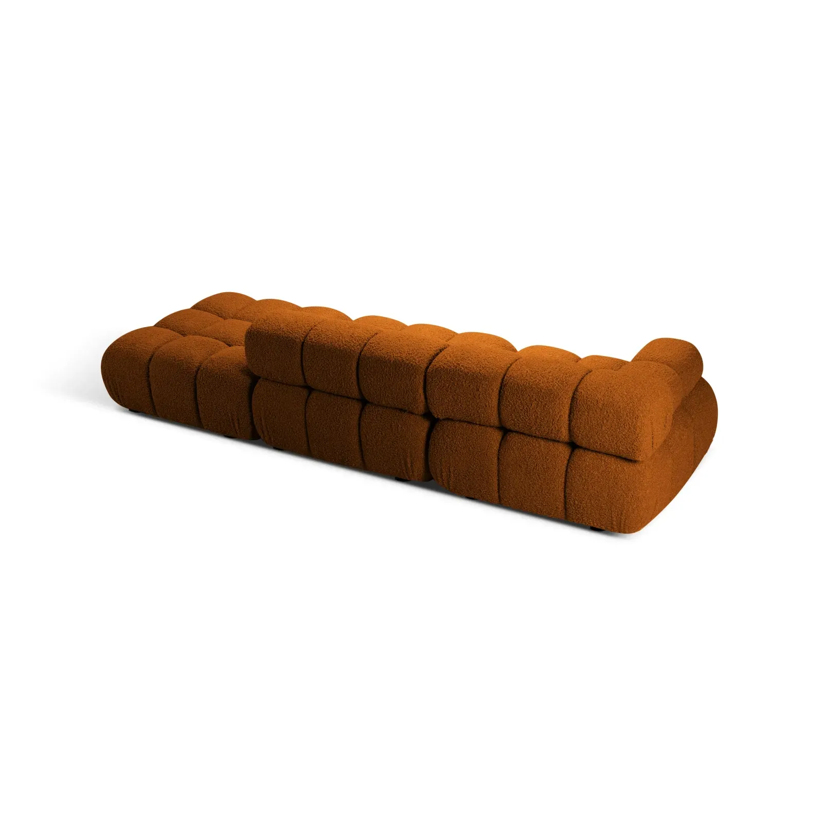Bellis Modulares 3-Sitzer Sofa mit Pouf Rechts mit Boucle-Polsterung 282 cm - Image 45