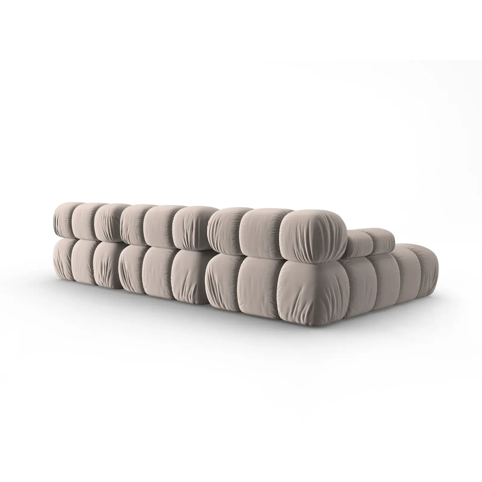 Bellis Modulares 4-Sitzer Sofa Chaise Longue Links mit Samtbezug oder 3D-Stoff, 282 cm - Image 116