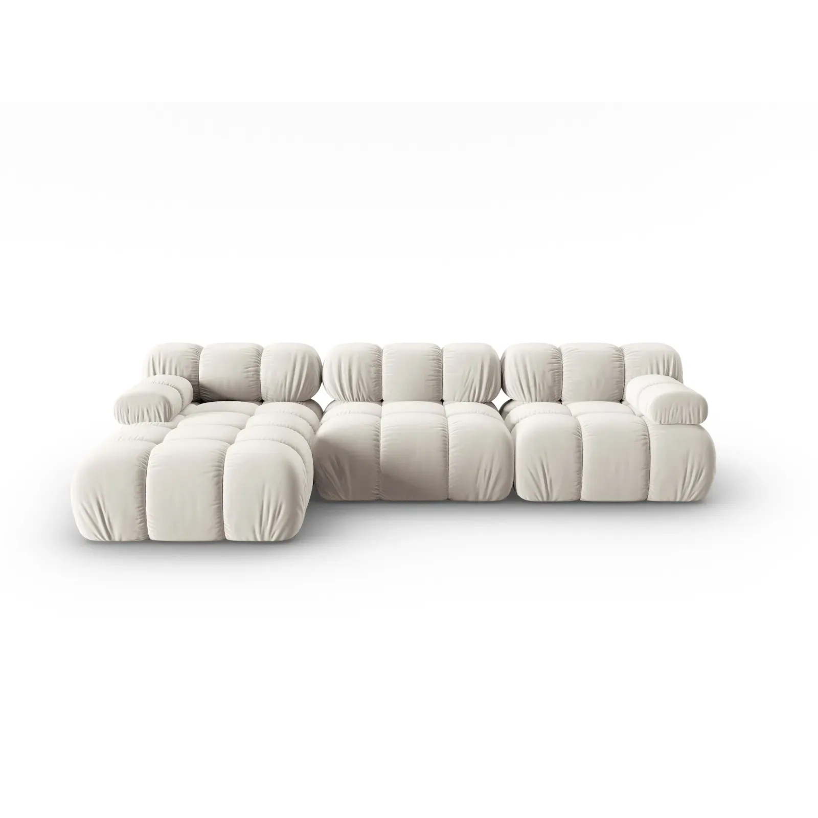 Bellis Modulares 4-Sitzer Sofa Chaise Longue Links mit Samtbezug oder 3D-Stoff, 282 cm - Image 121