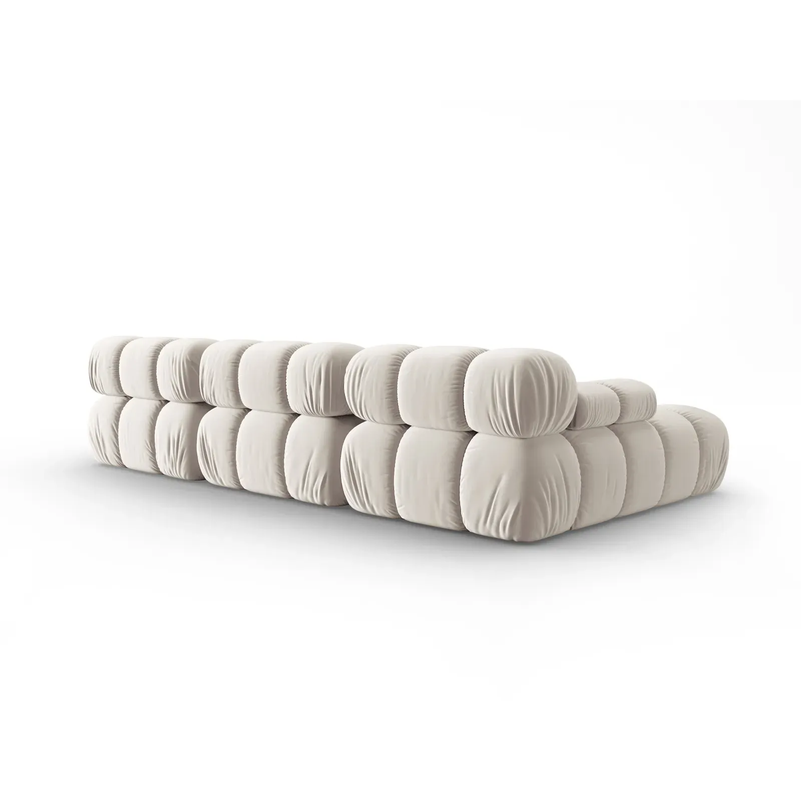 Bellis Modulares 4-Sitzer Sofa Chaise Longue Links mit Samtbezug oder 3D-Stoff, 282 cm - Image 125