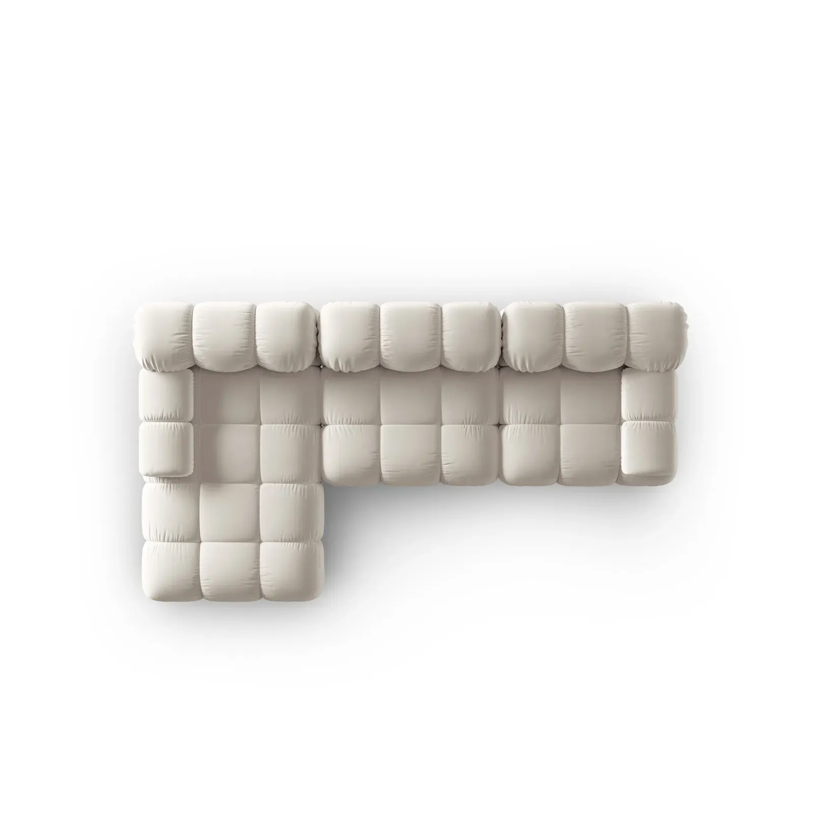 Bellis Modulares 4-Sitzer Sofa Chaise Longue Links mit Samtbezug oder 3D-Stoff, 282 cm - Image 126