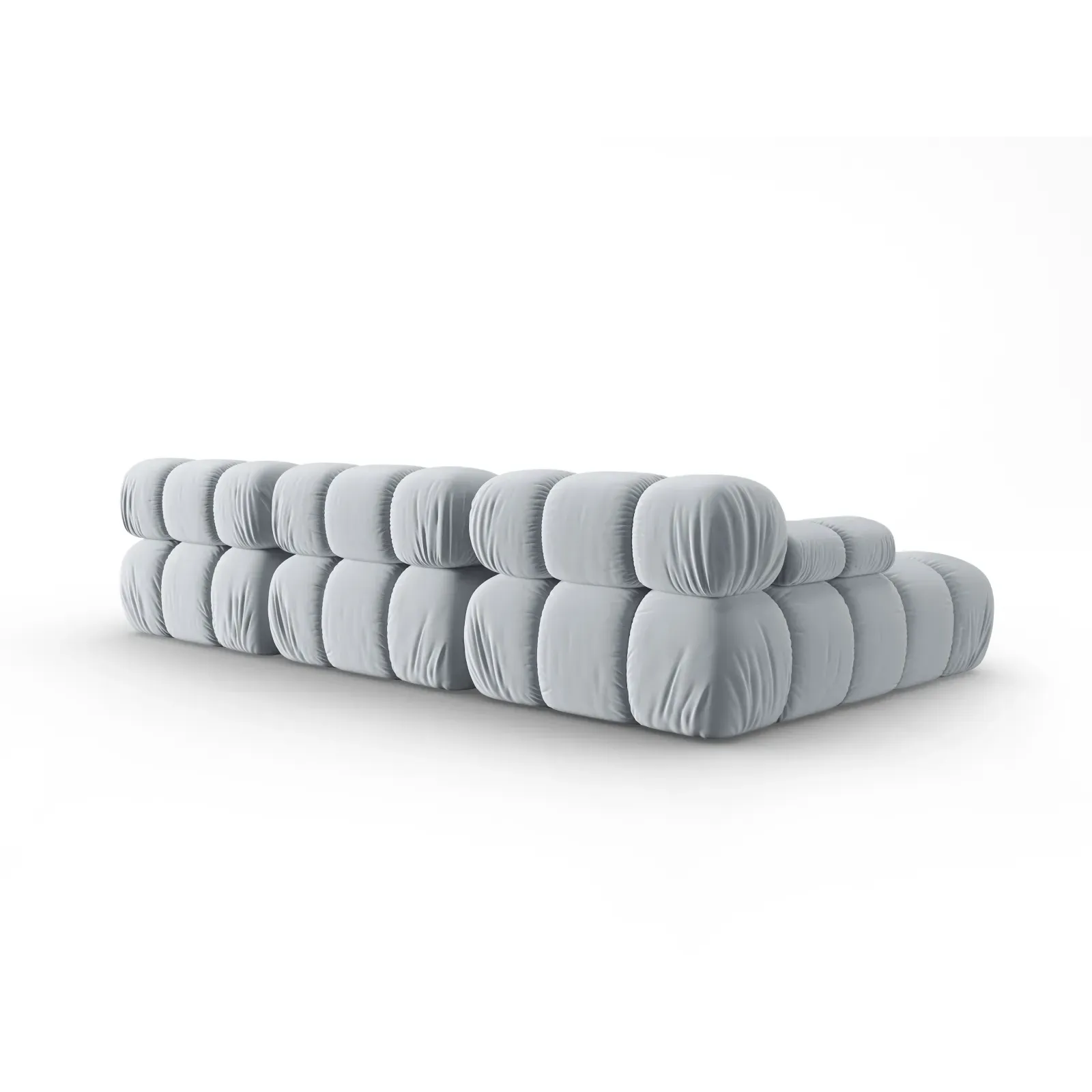 Bellis Modulares 4-Sitzer Sofa Chaise Longue Links mit Samtbezug oder 3D-Stoff, 282 cm - Image 134