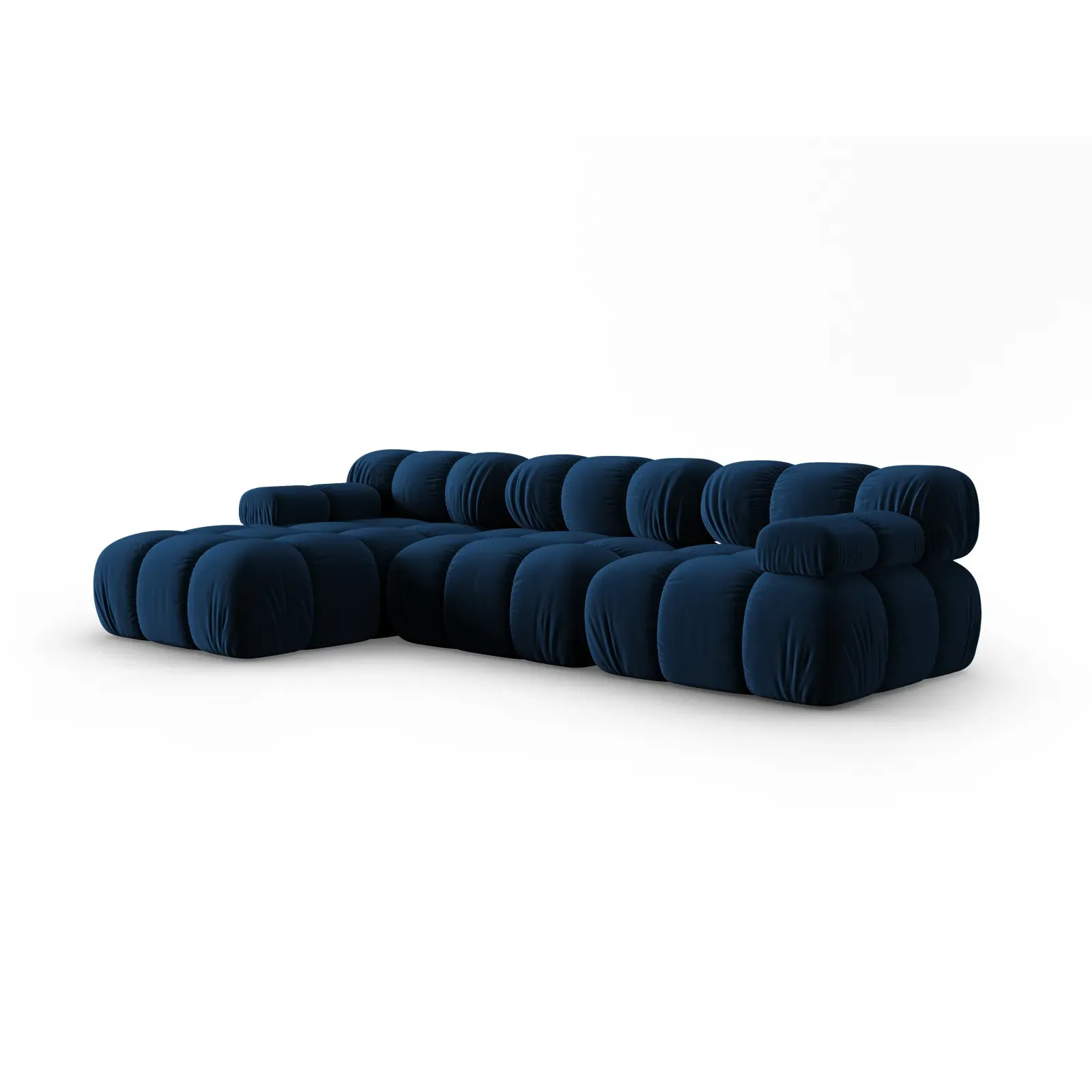 Bellis Modulares 4-Sitzer Sofa Chaise Longue Links mit Samtbezug oder 3D-Stoff, 282 cm - Image 140