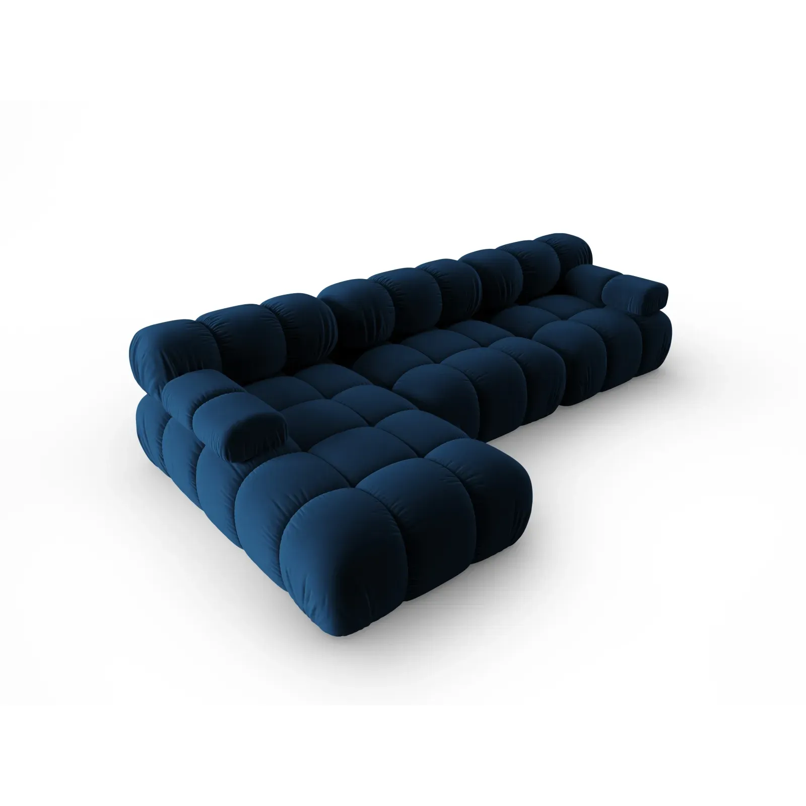 Bellis Modulares 4-Sitzer Sofa Chaise Longue Links mit Samtbezug oder 3D-Stoff, 282 cm - Image 141