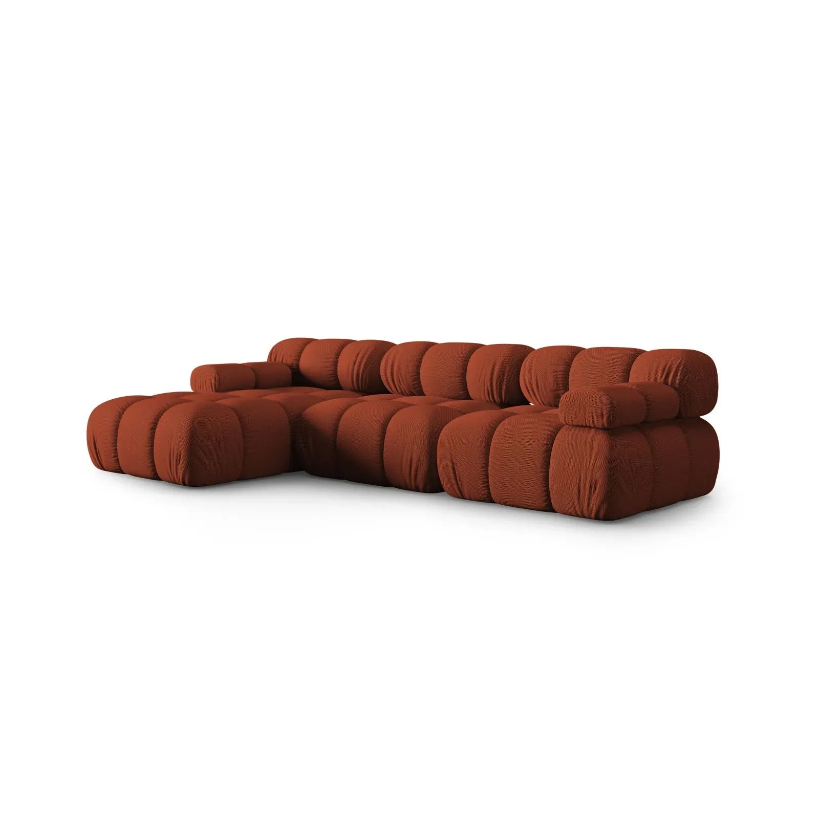 Bellis Modulares 4-Sitzer Sofa Chaise Longue Links mit Samtbezug oder 3D-Stoff, 282 cm - Image 16