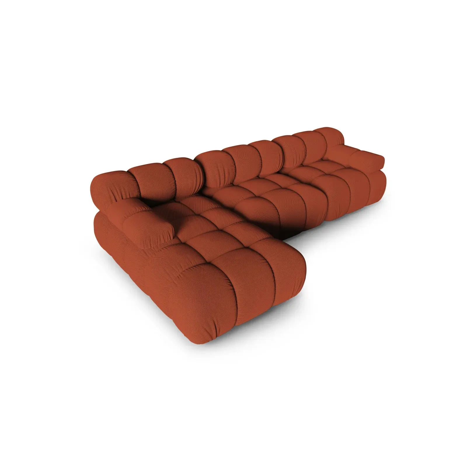 Bellis Modulares 4-Sitzer Sofa Chaise Longue Links mit Samtbezug oder 3D-Stoff, 282 cm - Image 17