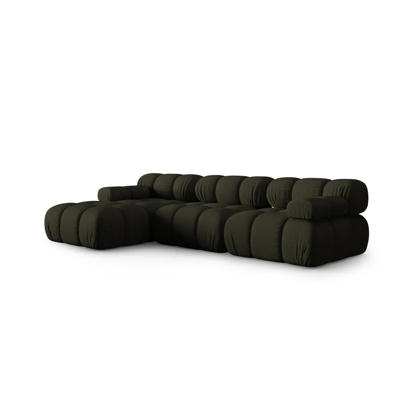 Bellis Modulares 4-Sitzer Sofa Chaise Longue Links mit Samtbezug oder 3D-Stoff, 282 cm - Image 23