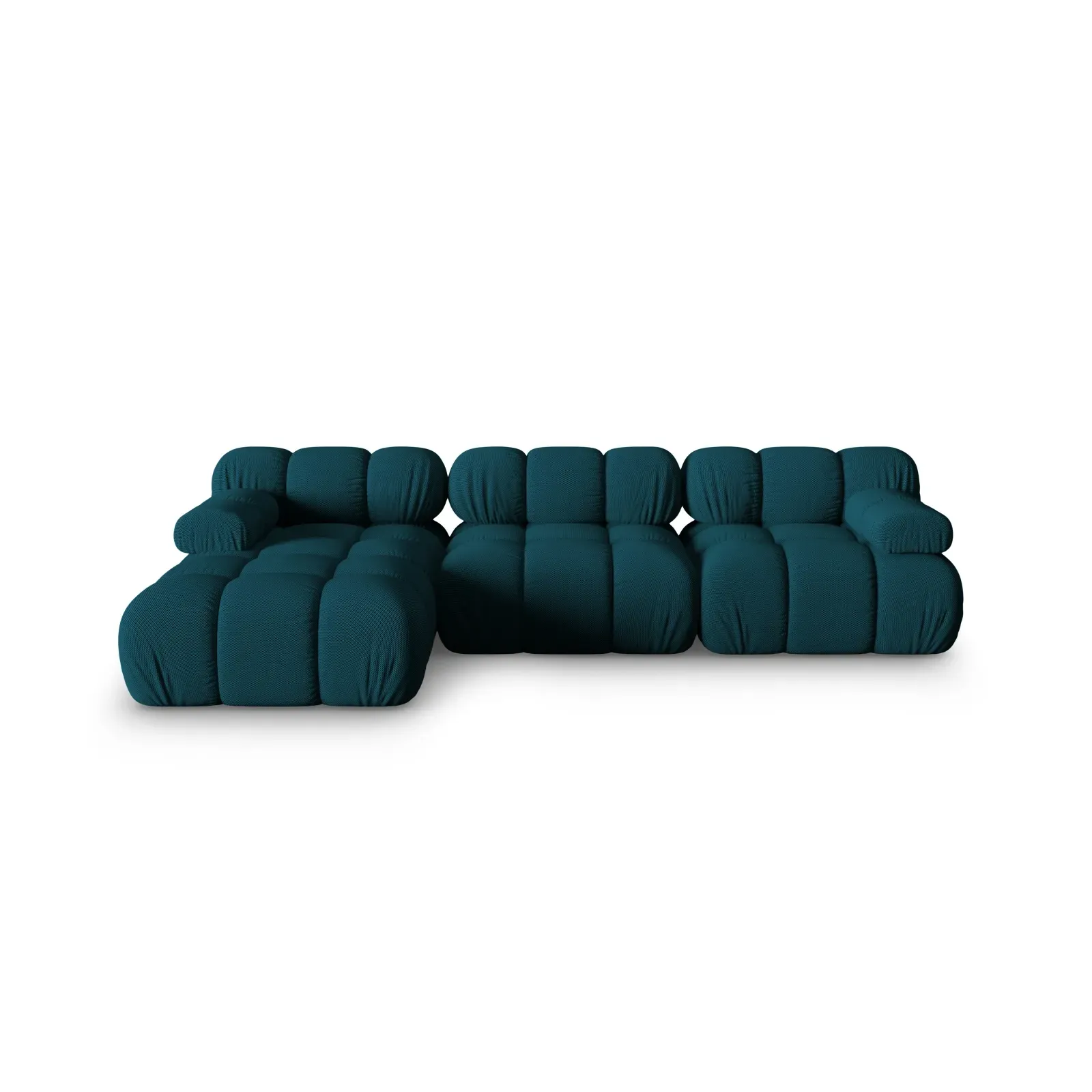 Bellis Modulares 4-Sitzer Sofa Chaise Longue Links mit Samtbezug oder 3D-Stoff, 282 cm - Image 29