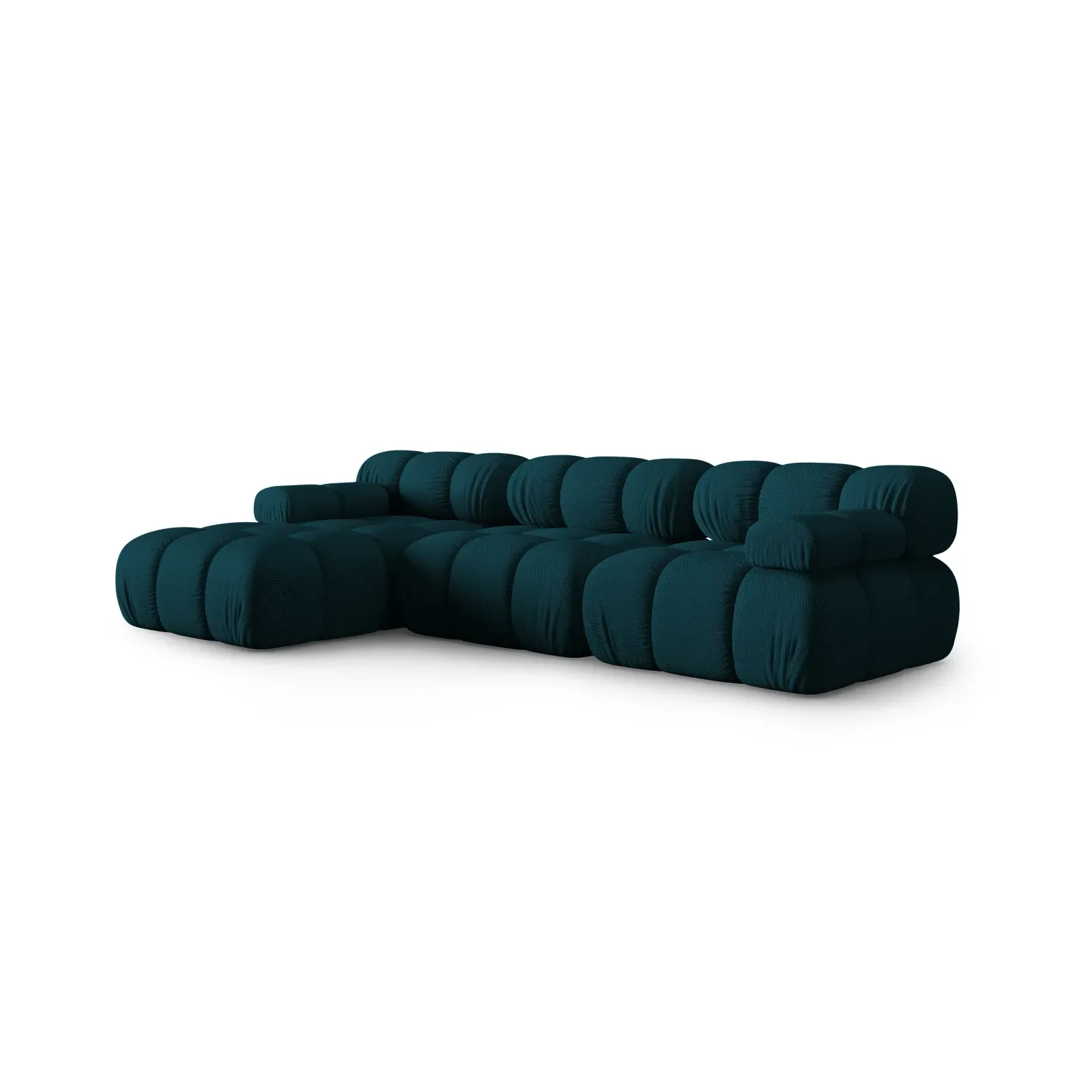 Bellis Modulares 4-Sitzer Sofa Chaise Longue Links mit Samtbezug oder 3D-Stoff, 282 cm - Image 30