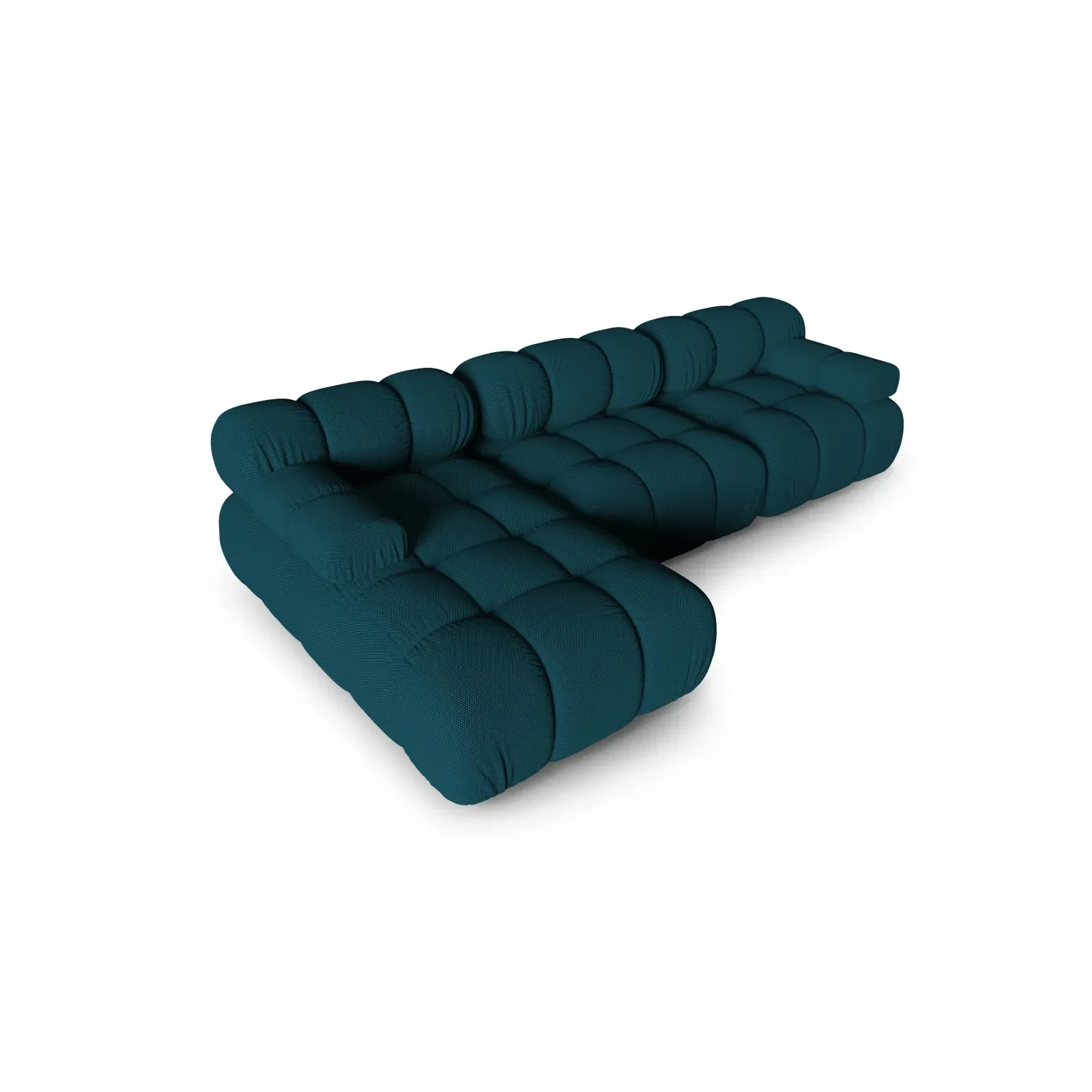 Bellis Modulares 4-Sitzer Sofa Chaise Longue Links mit Samtbezug oder 3D-Stoff, 282 cm - Image 31