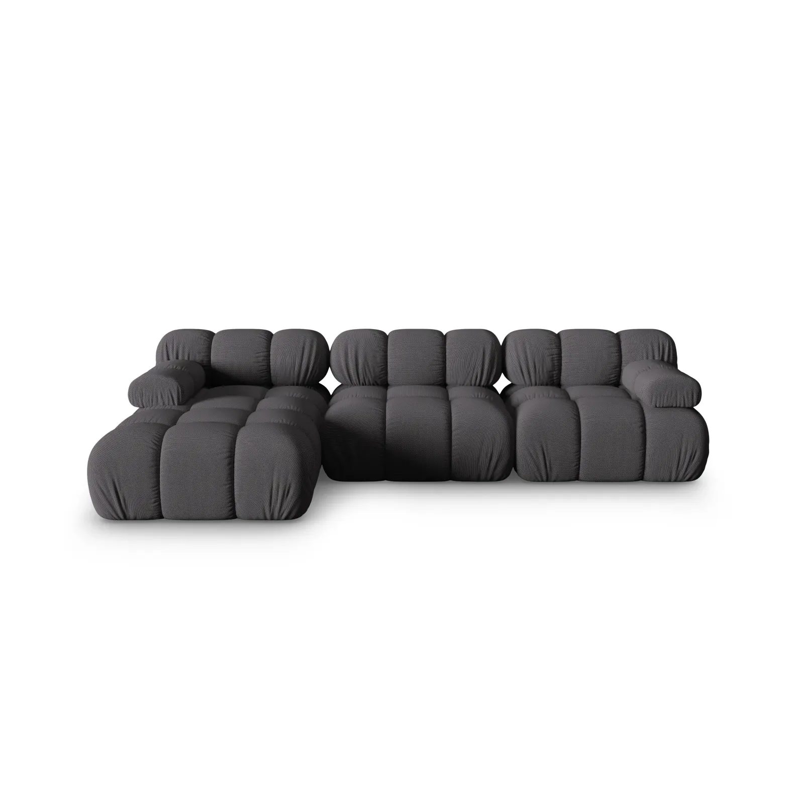 Bellis Modulares 4-Sitzer Sofa Chaise Longue Links mit Samtbezug oder 3D-Stoff, 282 cm - Image 36