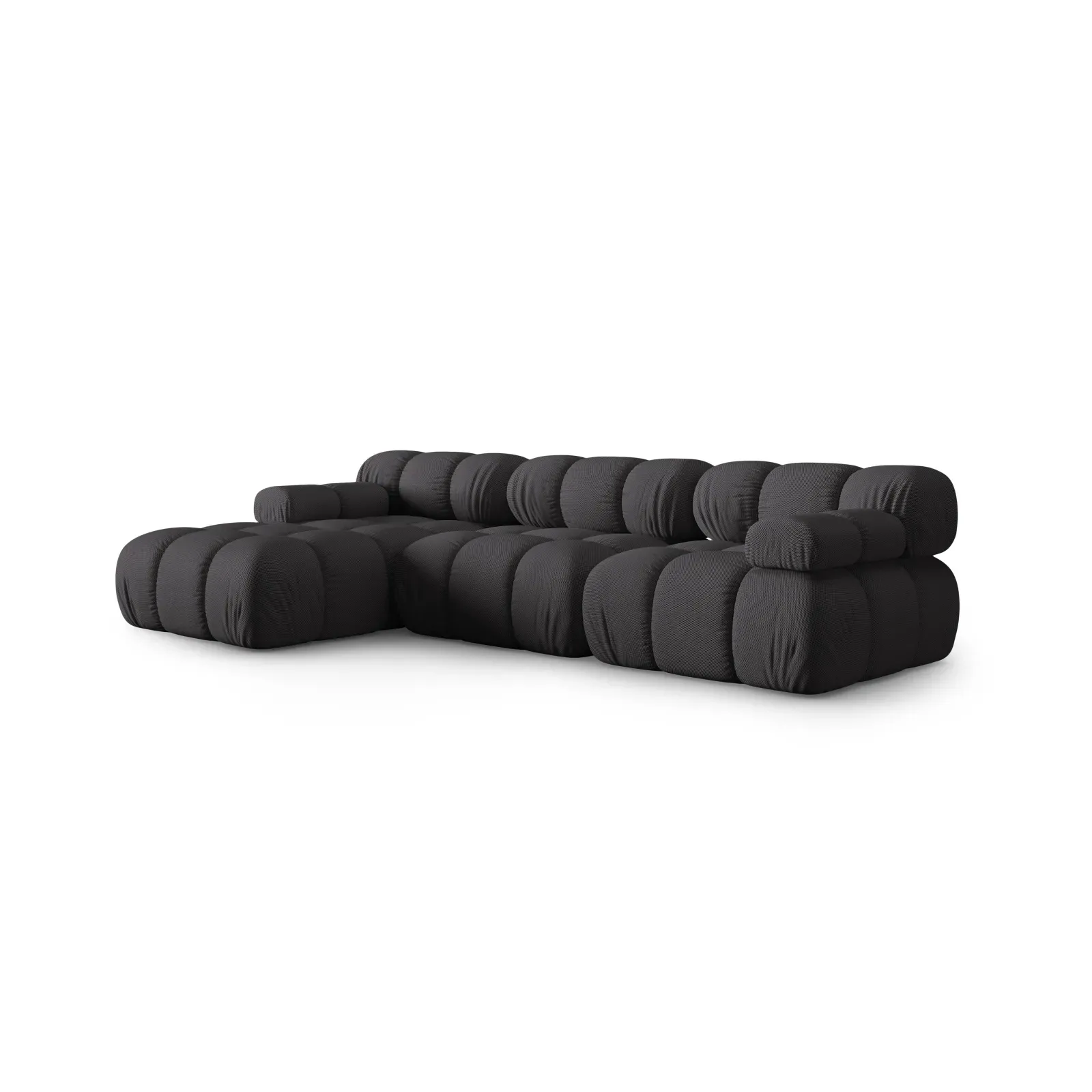 Bellis Modulares 4-Sitzer Sofa Chaise Longue Links mit Samtbezug oder 3D-Stoff, 282 cm - Image 37