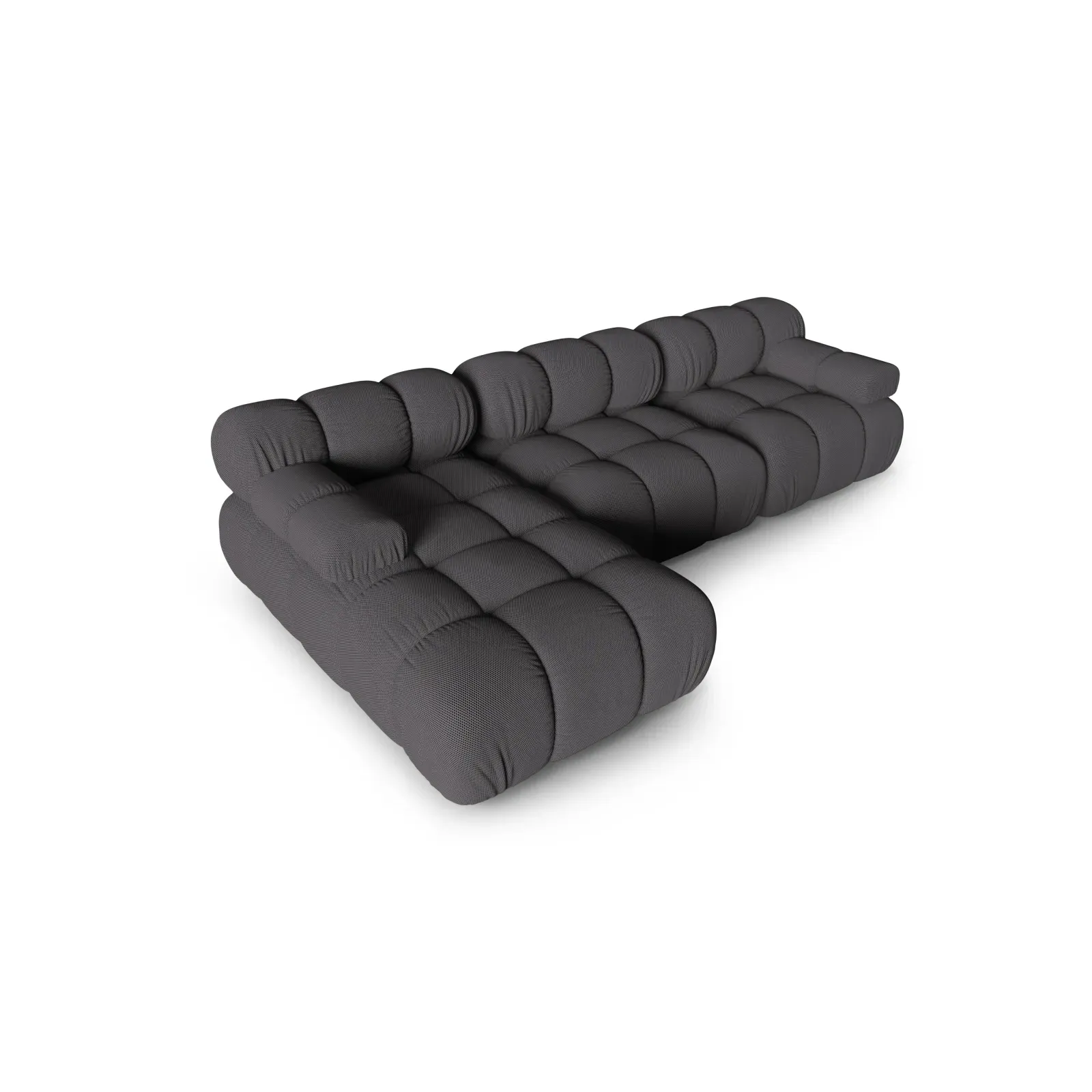 Bellis Modulares 4-Sitzer Sofa Chaise Longue Links mit Samtbezug oder 3D-Stoff, 282 cm - Image 38