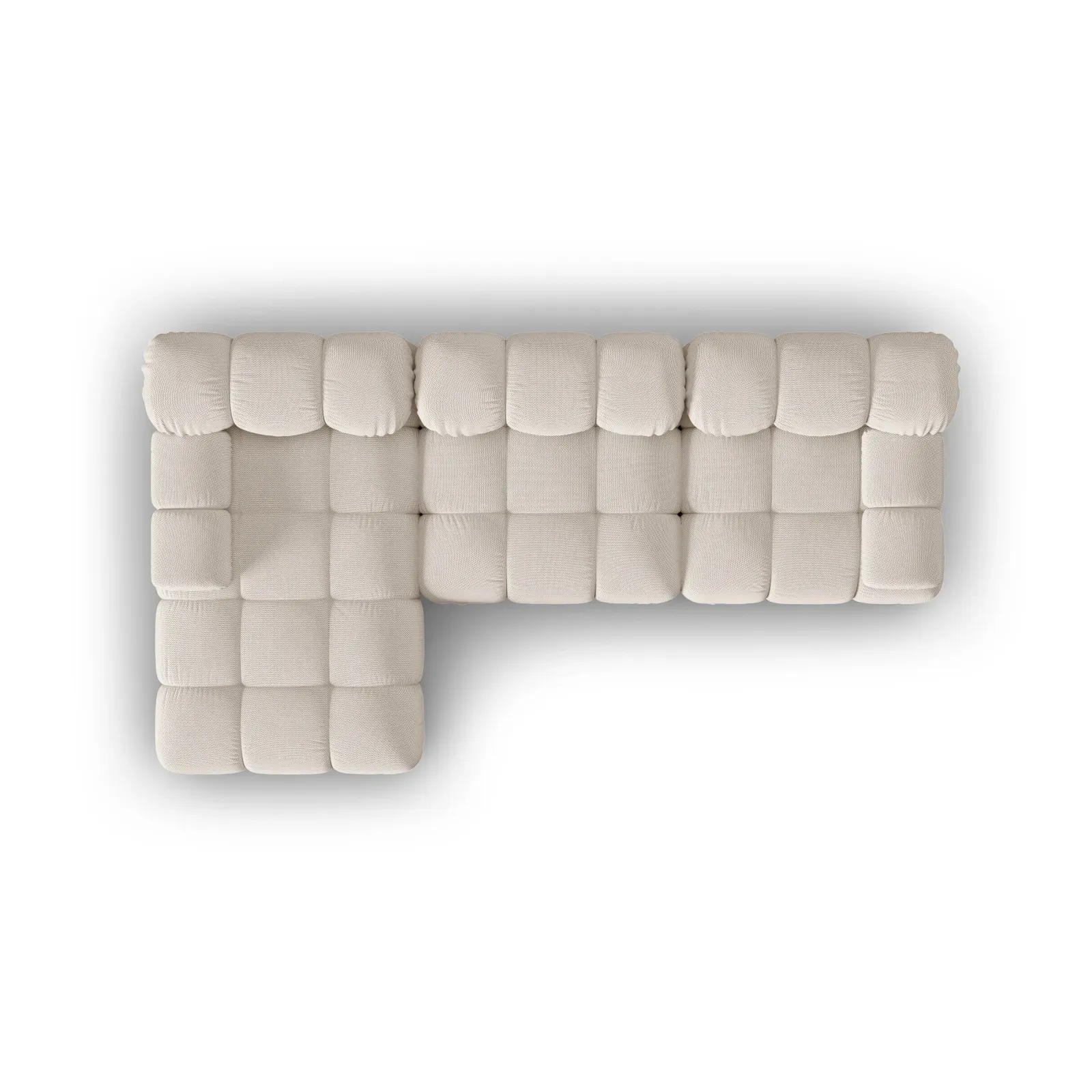 Bellis Modulares 4-Sitzer Sofa Chaise Longue Links mit Samtbezug oder 3D-Stoff, 282 cm - Image 5