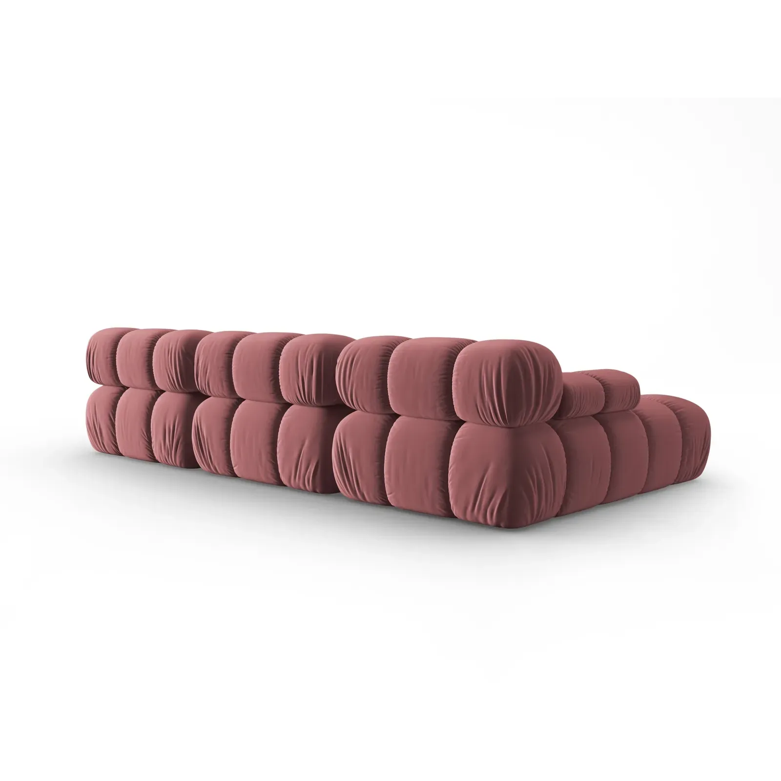 Bellis Modulares 4-Sitzer Sofa Chaise Longue Links mit Samtbezug oder 3D-Stoff, 282 cm - Image 54