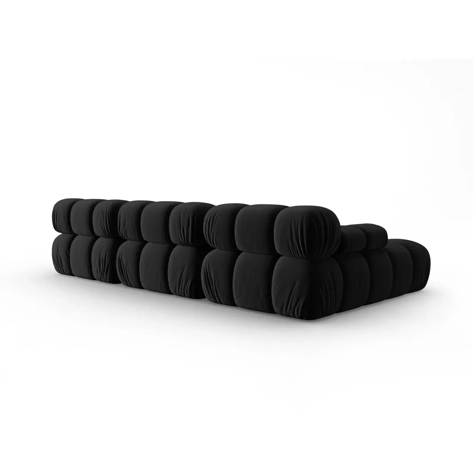 Bellis Modulares 4-Sitzer Sofa Chaise Longue Links mit Samtbezug oder 3D-Stoff, 282 cm - Image 63