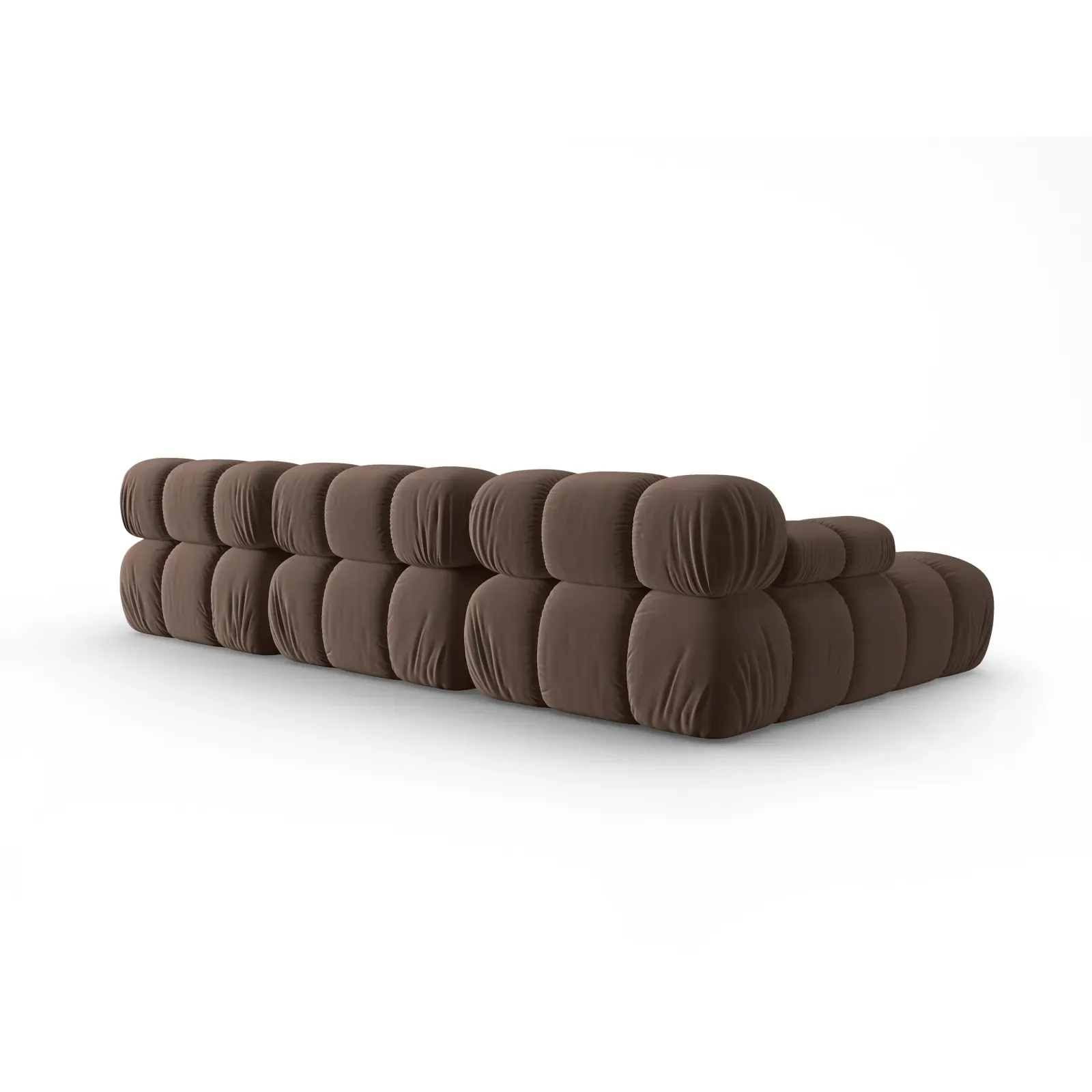 Bellis Modulares 4-Sitzer Sofa Chaise Longue Links mit Samtbezug oder 3D-Stoff, 282 cm - Image 72