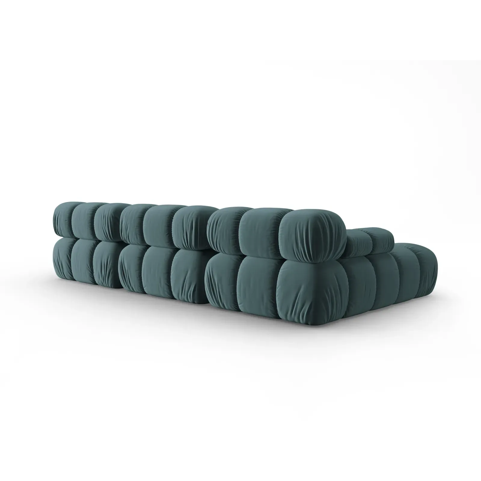 Bellis Modulares 4-Sitzer Sofa Chaise Longue Links mit Samtbezug oder 3D-Stoff, 282 cm - Image 80
