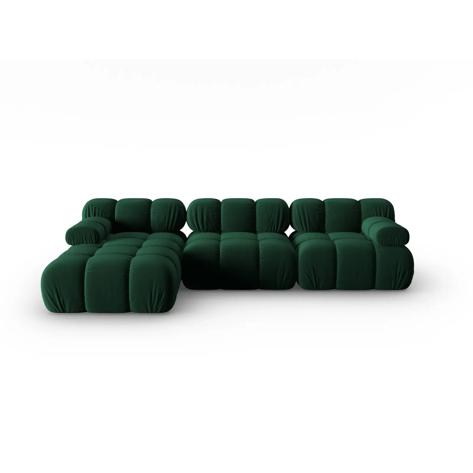 Bellis Modulares 4-Sitzer Sofa Chaise Longue Links mit Samtbezug oder 3D-Stoff, 282 cm - Image 85