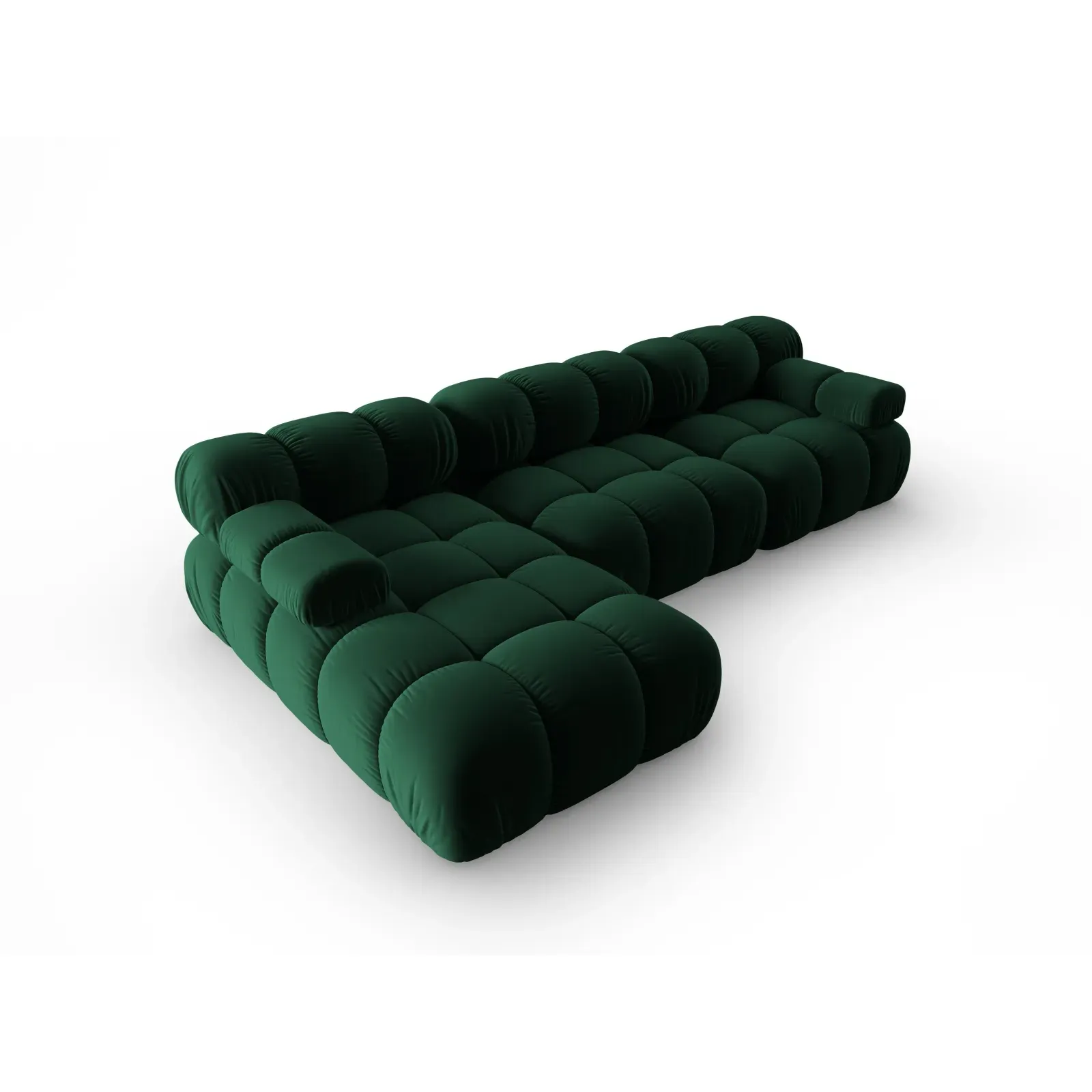 Bellis Modulares 4-Sitzer Sofa Chaise Longue Links mit Samtbezug oder 3D-Stoff, 282 cm - Image 88
