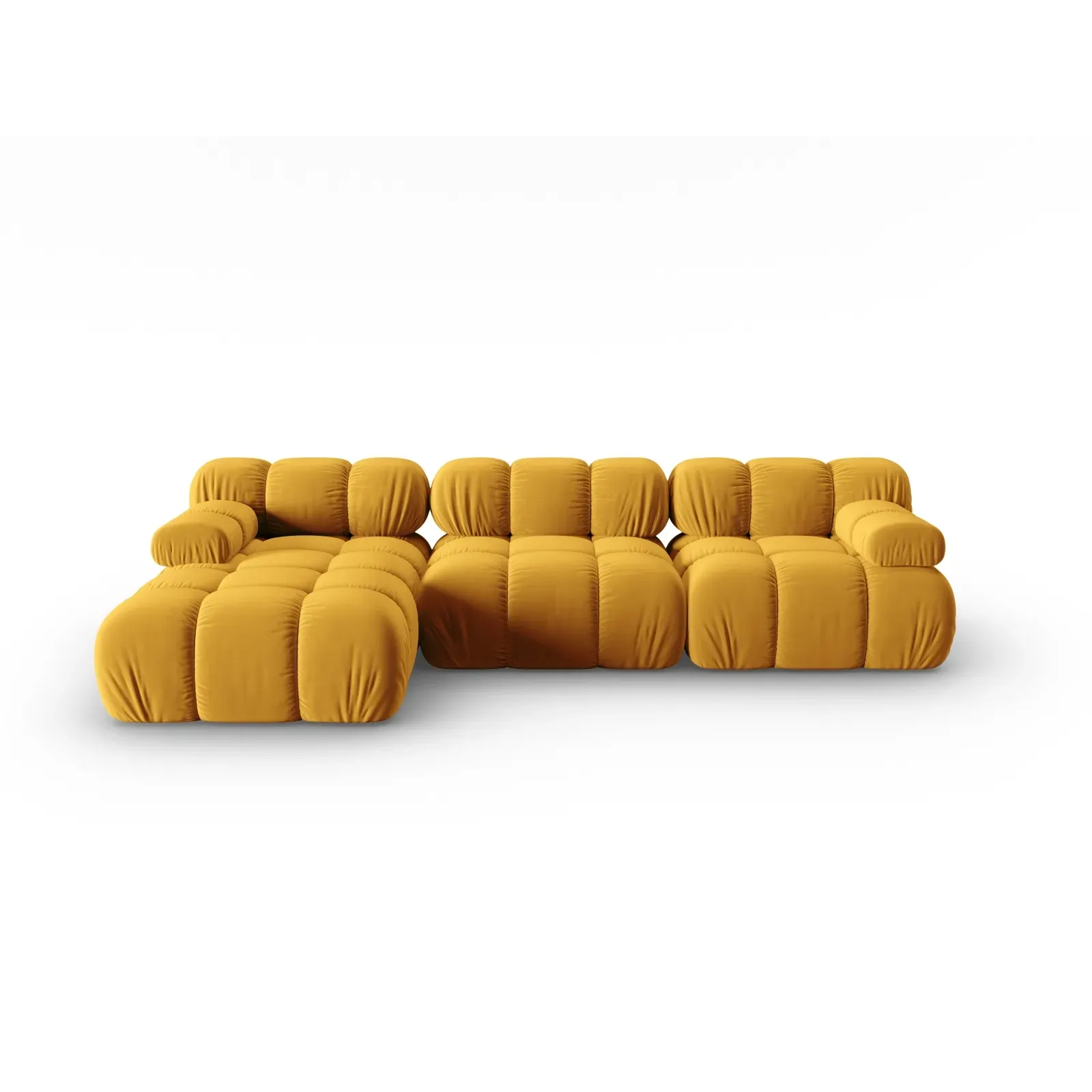 Bellis Modulares 4-Sitzer Sofa Chaise Longue Links mit Samtbezug oder 3D-Stoff, 282 cm - Image 94