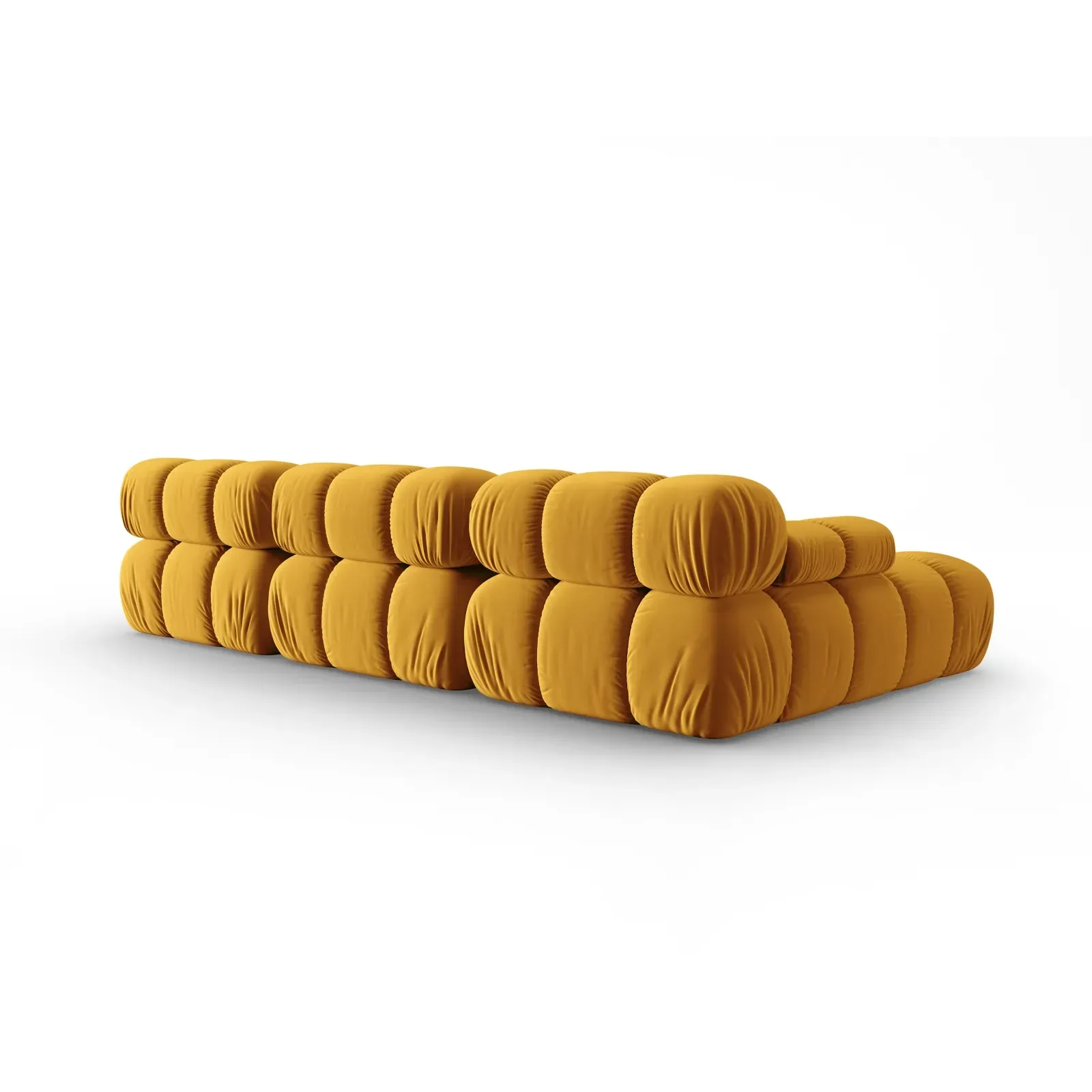 Bellis Modulares 4-Sitzer Sofa Chaise Longue Links mit Samtbezug oder 3D-Stoff, 282 cm - Image 98