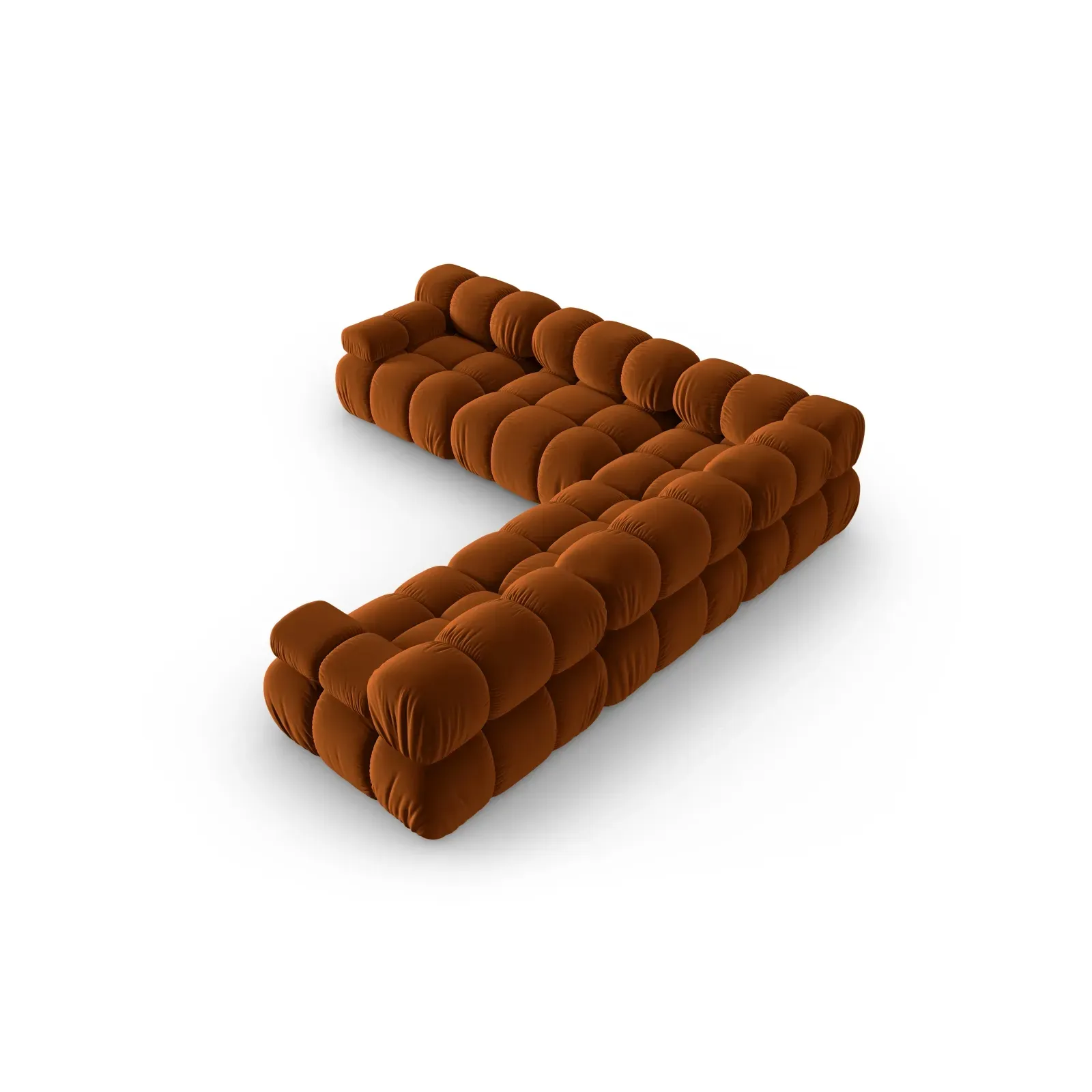 Bellis Modulares 5-Sitzer Ecksofa mit Samtbezug oder 3D-Stoff 282 cm - Image 100