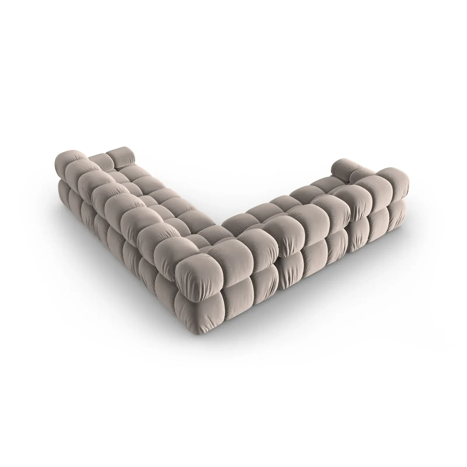 Bellis Modulares 5-Sitzer Ecksofa mit Samtbezug oder 3D-Stoff 282 cm - Image 109