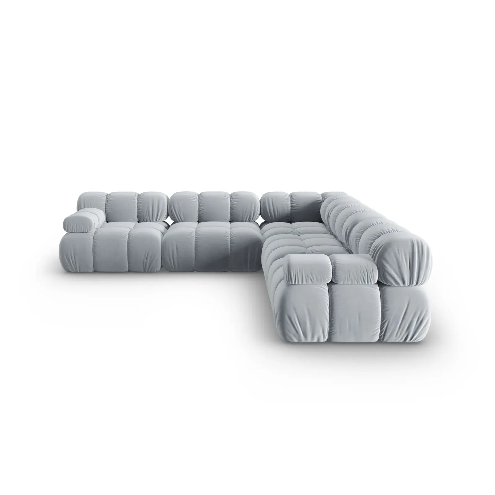 Bellis Modulares 5-Sitzer Ecksofa mit Samtbezug oder 3D-Stoff 282 cm - Image 122