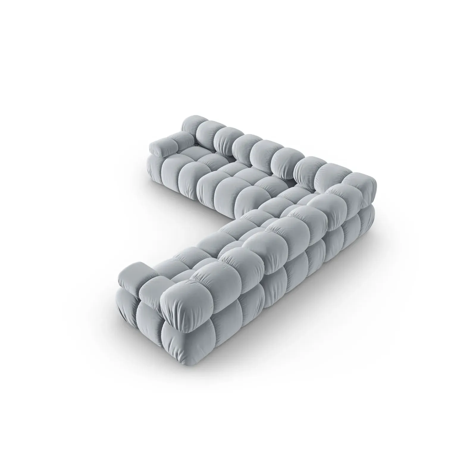 Bellis Modulares 5-Sitzer Ecksofa mit Samtbezug oder 3D-Stoff 282 cm - Image 124