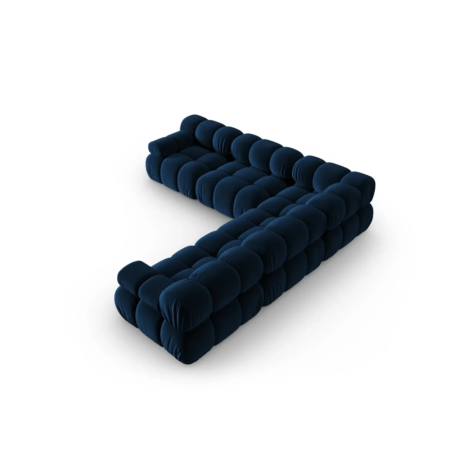 Bellis Modulares 5-Sitzer Ecksofa mit Samtbezug oder 3D-Stoff 282 cm - Image 132