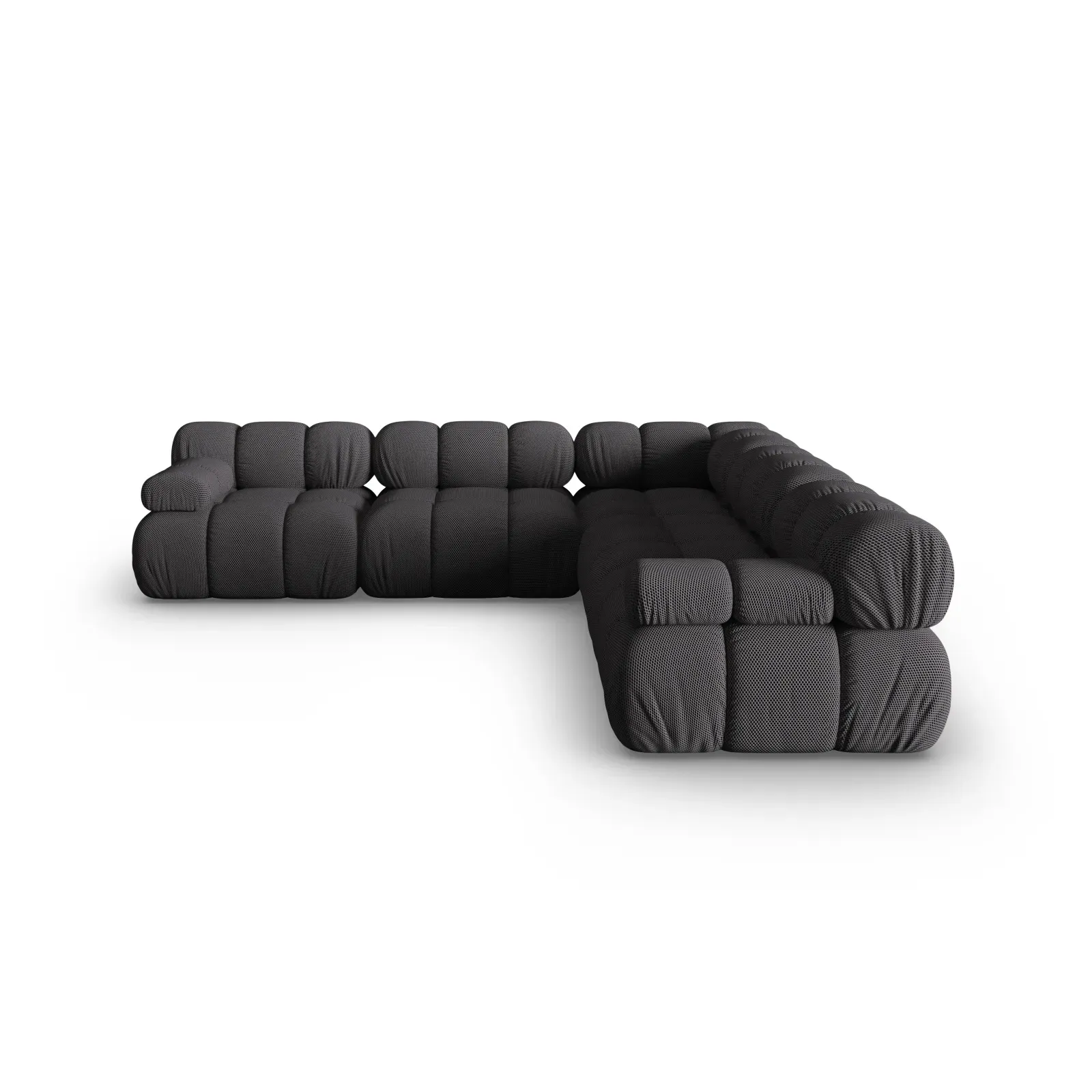 Bellis Modulares 5-Sitzer Ecksofa mit Samtbezug oder 3D-Stoff 282 cm - Image 36