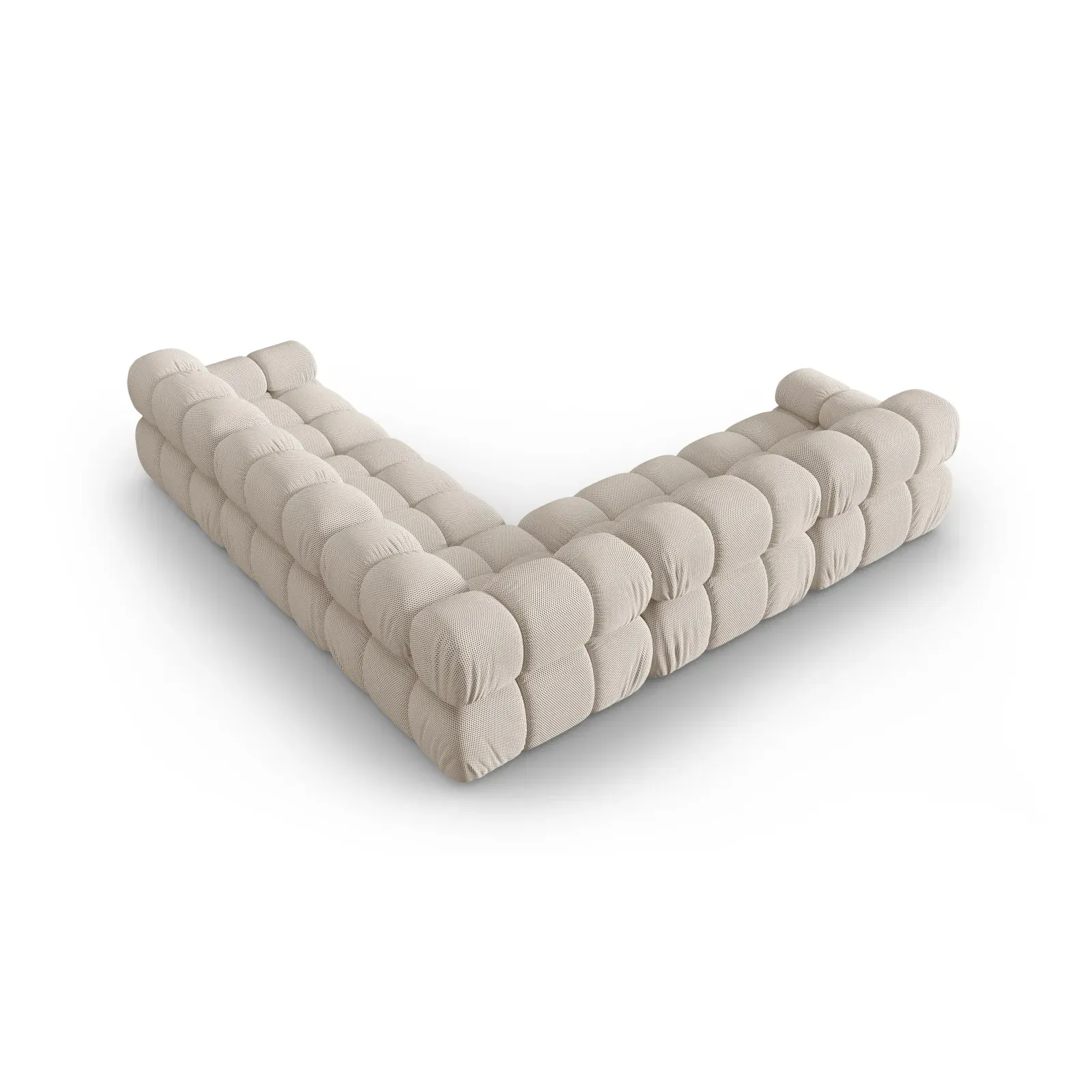 Bellis Modulares 5-Sitzer Ecksofa mit Samtbezug oder 3D-Stoff 282 cm - Image 4
