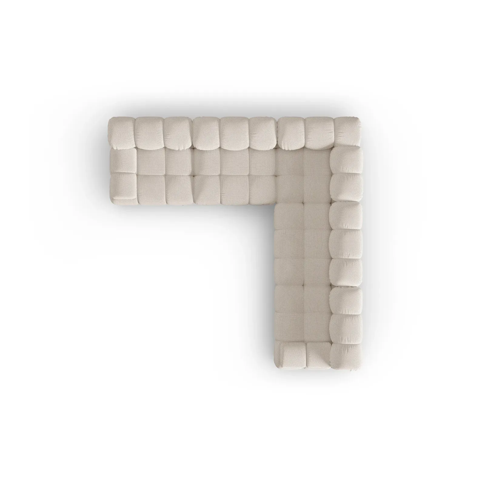 Bellis Modulares 5-Sitzer Ecksofa mit Samtbezug oder 3D-Stoff 282 cm - Image 5