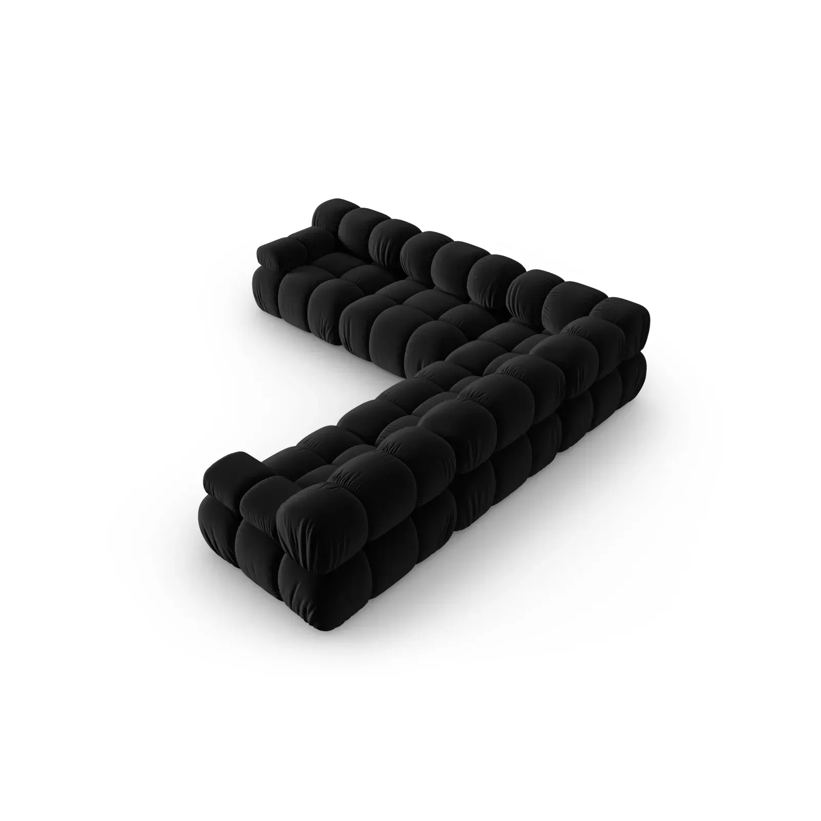 Bellis Modulares 5-Sitzer Ecksofa mit Samtbezug oder 3D-Stoff 282 cm - Image 60
