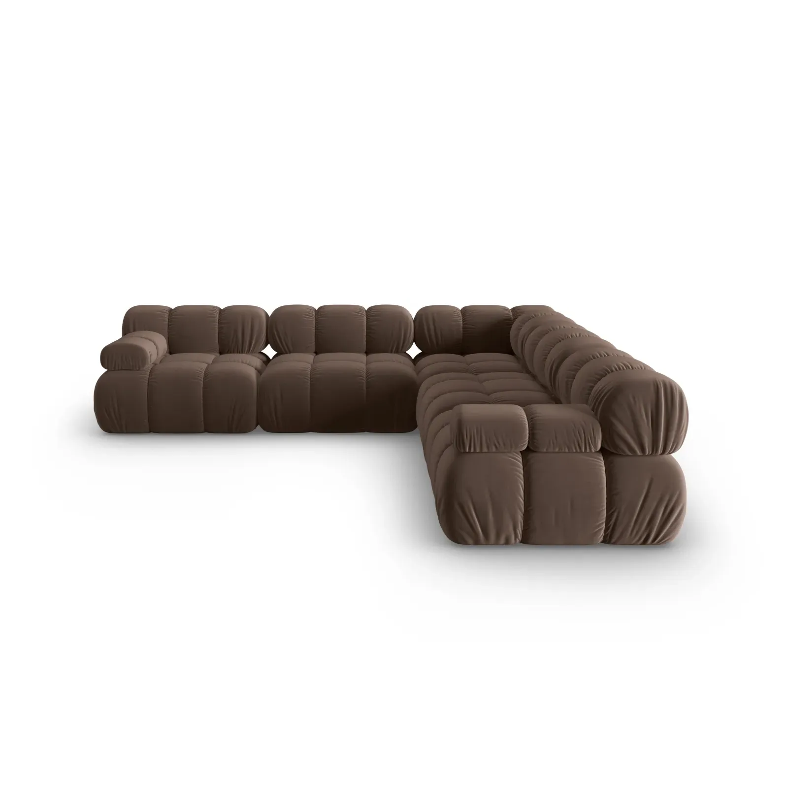 Bellis Modulares 5-Sitzer Ecksofa mit Samtbezug oder 3D-Stoff 282 cm - Image 66