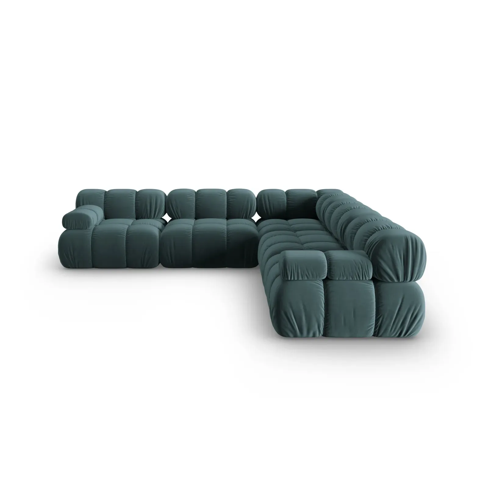 Bellis Modulares 5-Sitzer Ecksofa mit Samtbezug oder 3D-Stoff 282 cm - Image 74