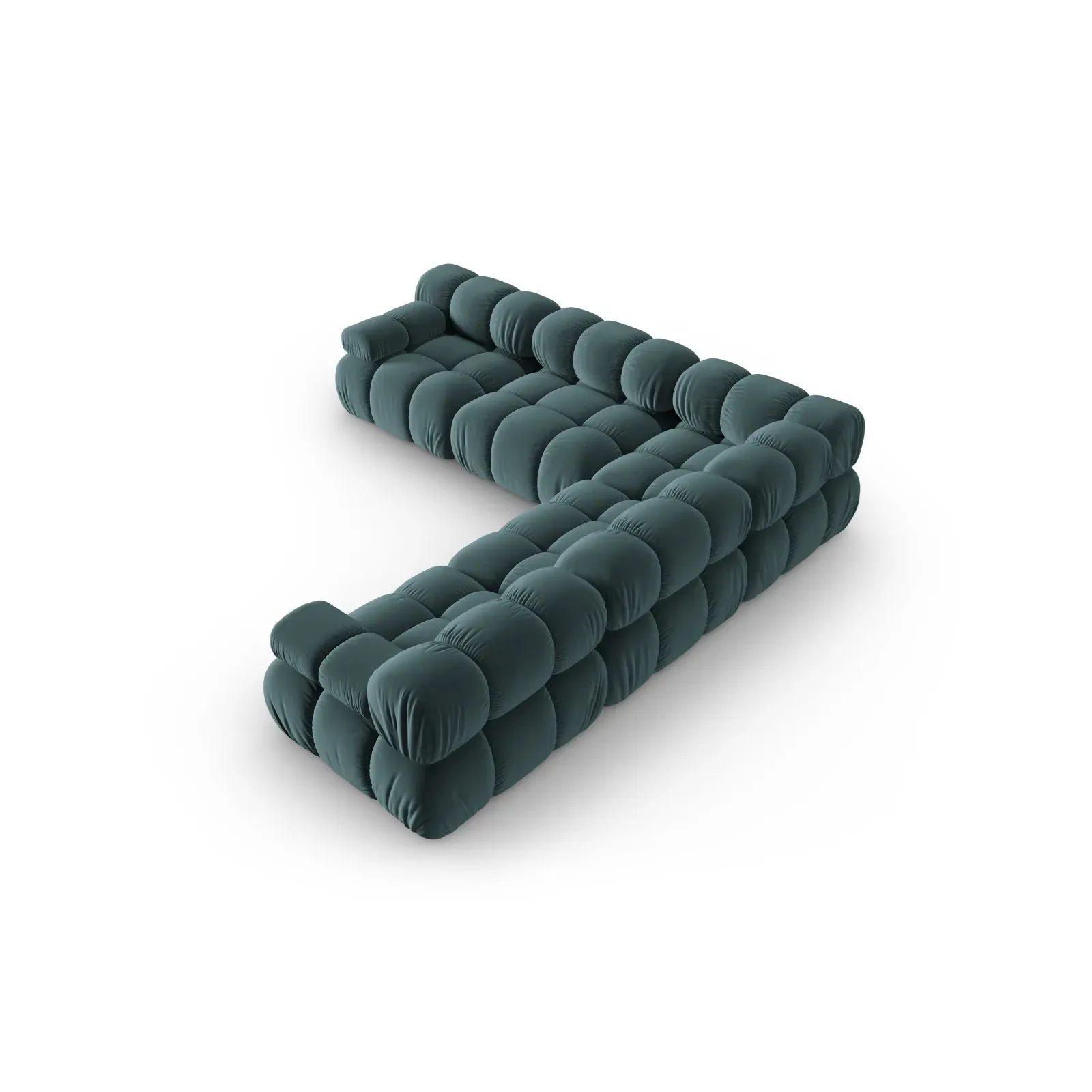 Bellis Modulares 5-Sitzer Ecksofa mit Samtbezug oder 3D-Stoff 282 cm - Image 76