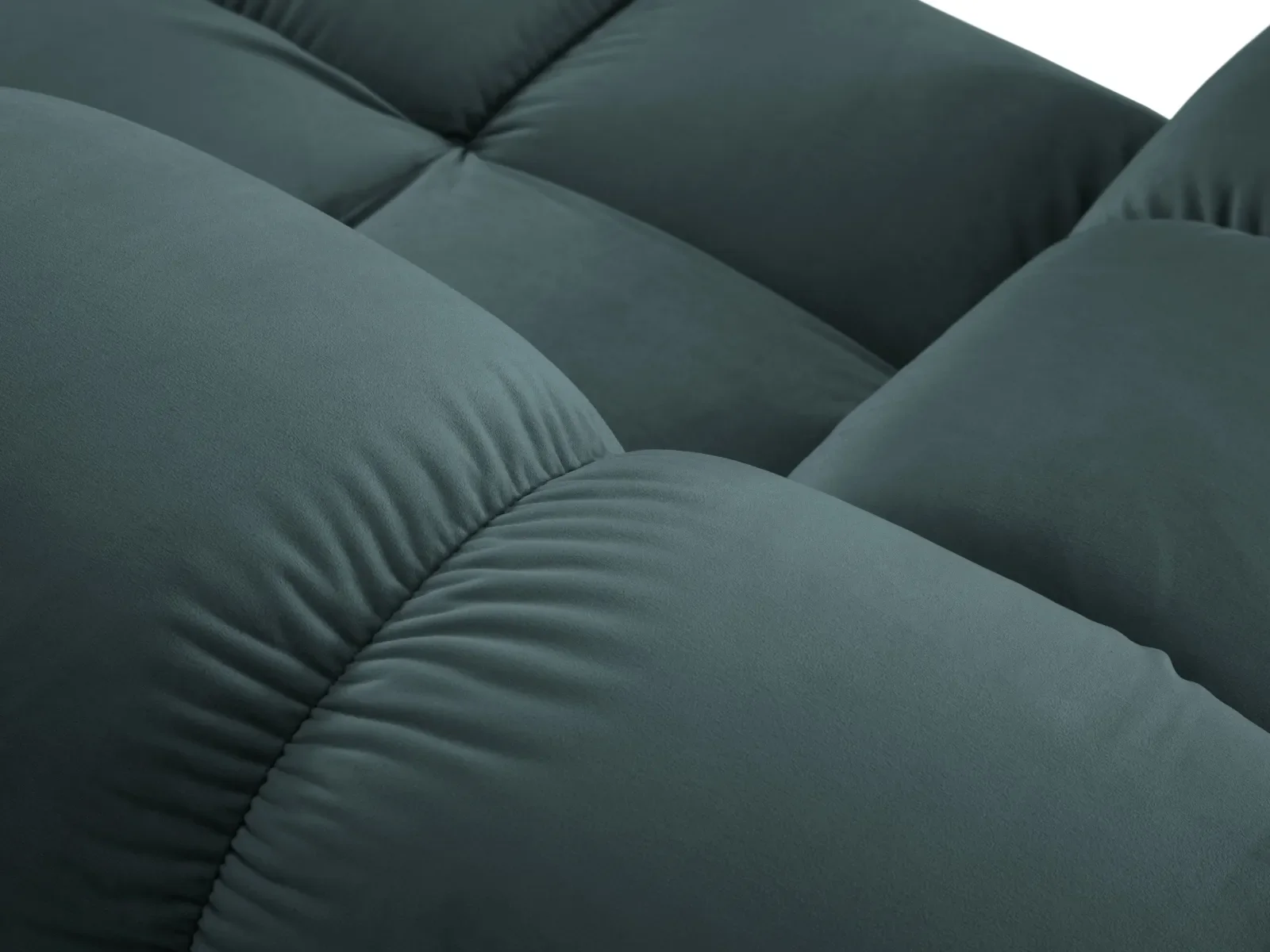 Bellis Modulares 5-Sitzer Ecksofa mit Samtbezug oder 3D-Stoff 282 cm - Image 80