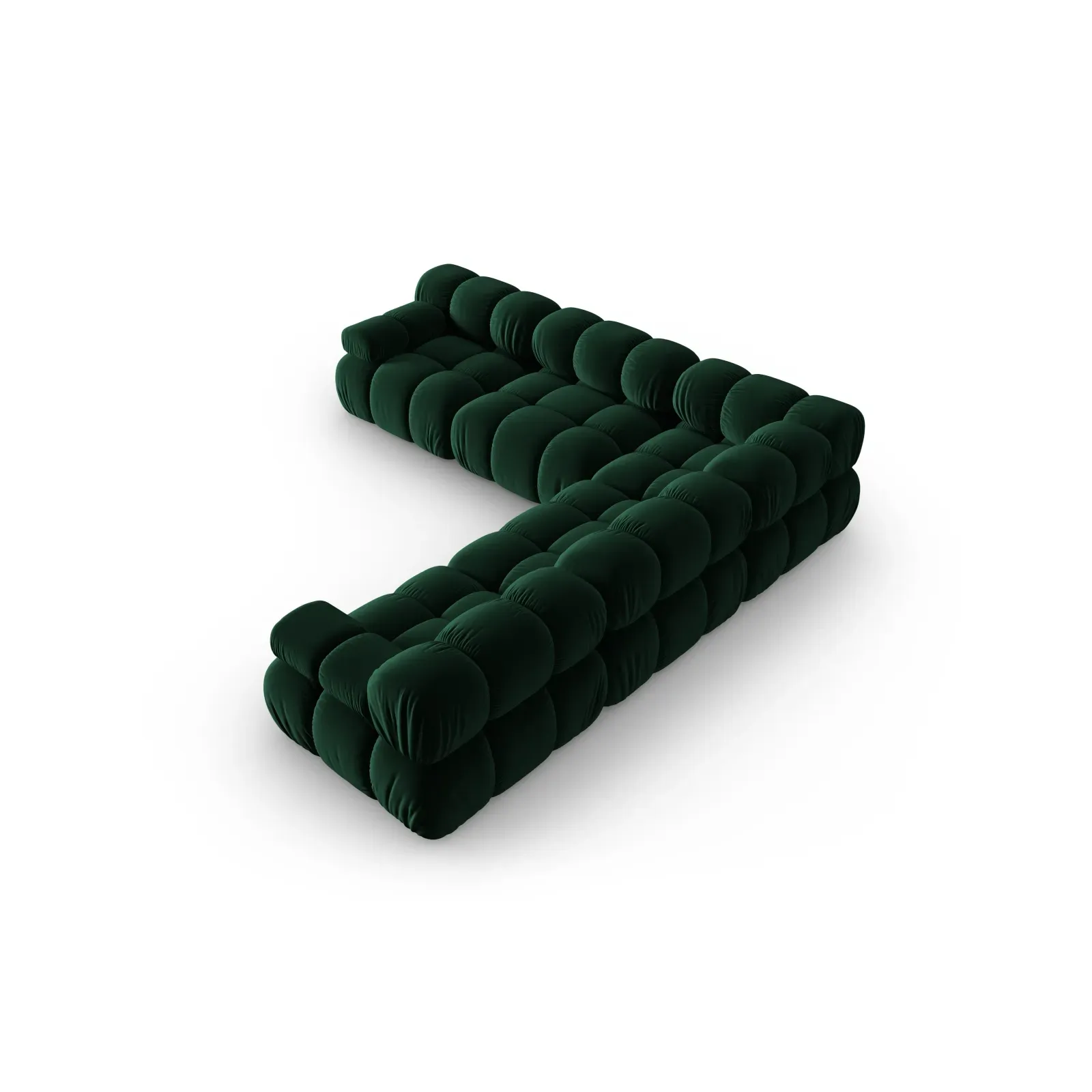 Bellis Modulares 5-Sitzer Ecksofa mit Samtbezug oder 3D-Stoff 282 cm - Image 84