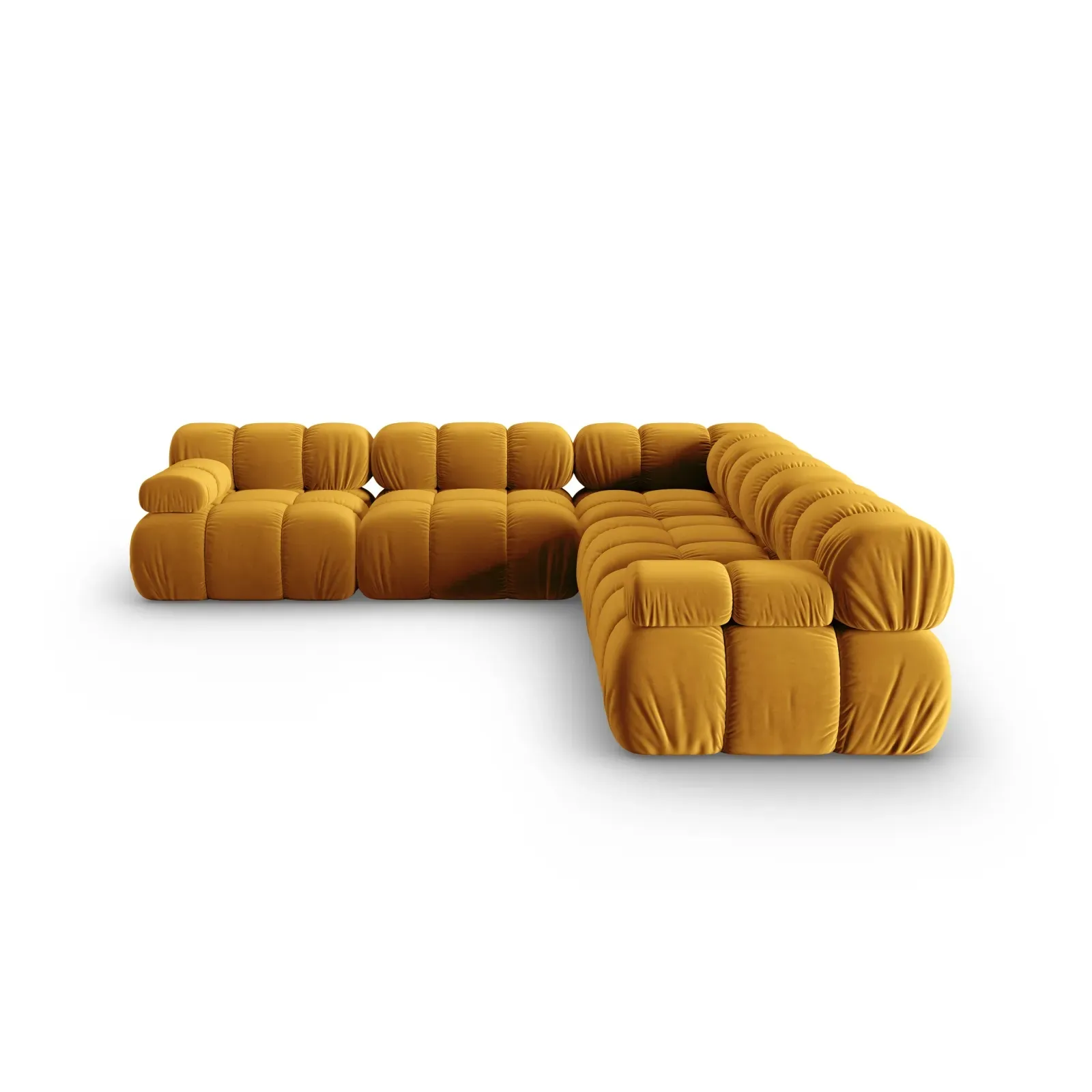 Bellis Modulares 5-Sitzer Ecksofa mit Samtbezug oder 3D-Stoff 282 cm - Image 90