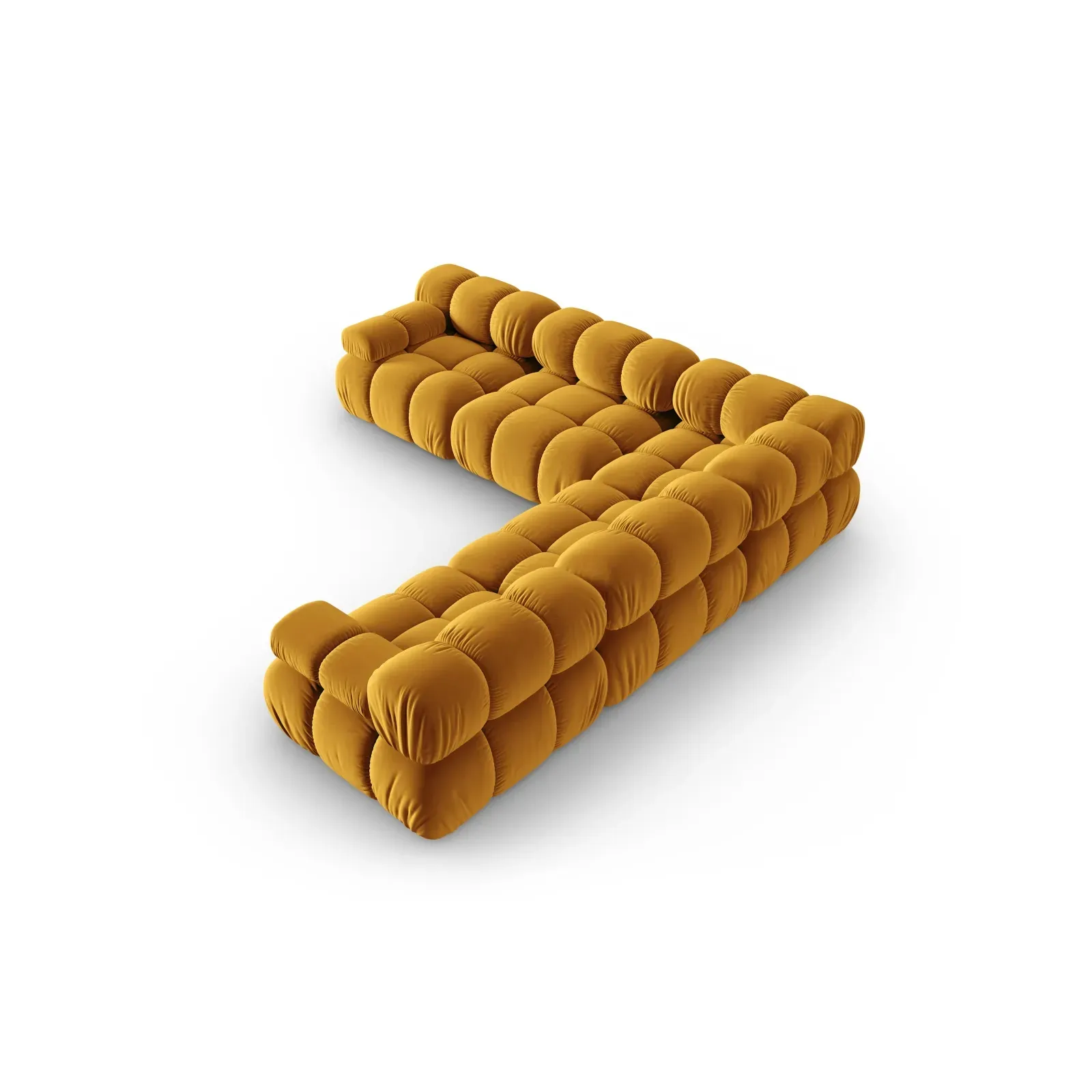 Bellis Modulares 5-Sitzer Ecksofa mit Samtbezug oder 3D-Stoff 282 cm - Image 92