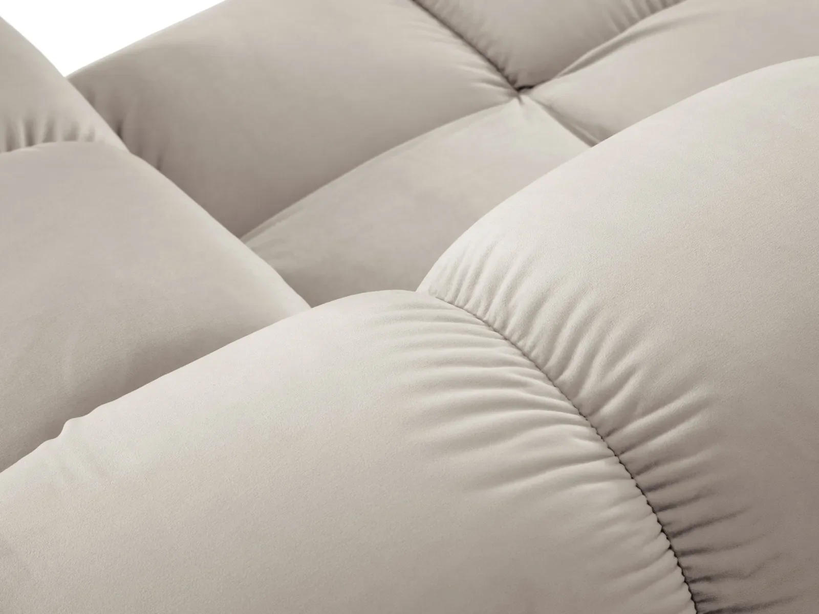 Bellis Modulares Sofa 6 Module Chaise Longue Links mit Samtbezug oder 3D-Stoff, 376x282 cm - Image 128