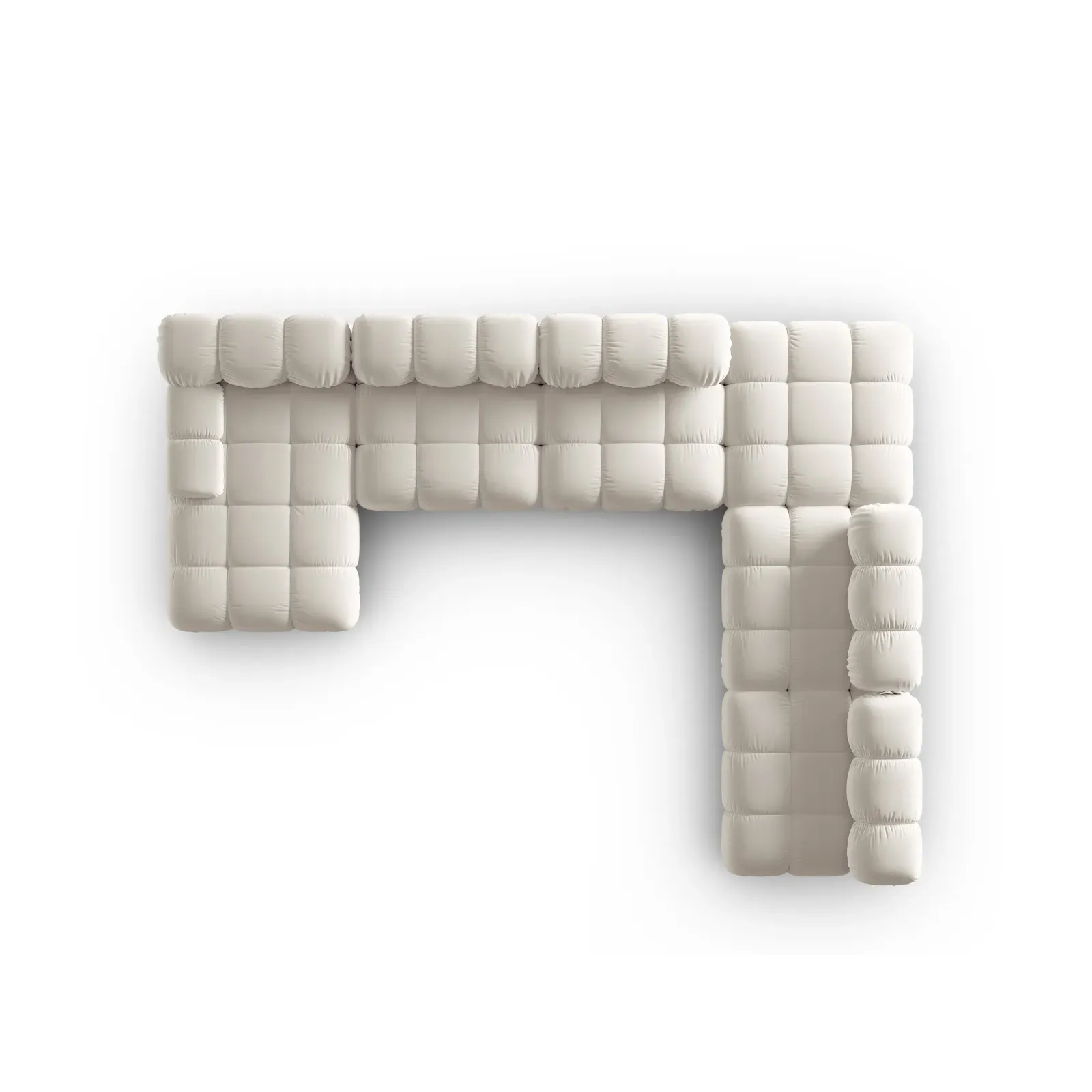 Bellis Modulares Sofa 6 Module Chaise Longue Rechts mit Samtbezug oder 3D-Stoff, 376x282 cm - Image 127