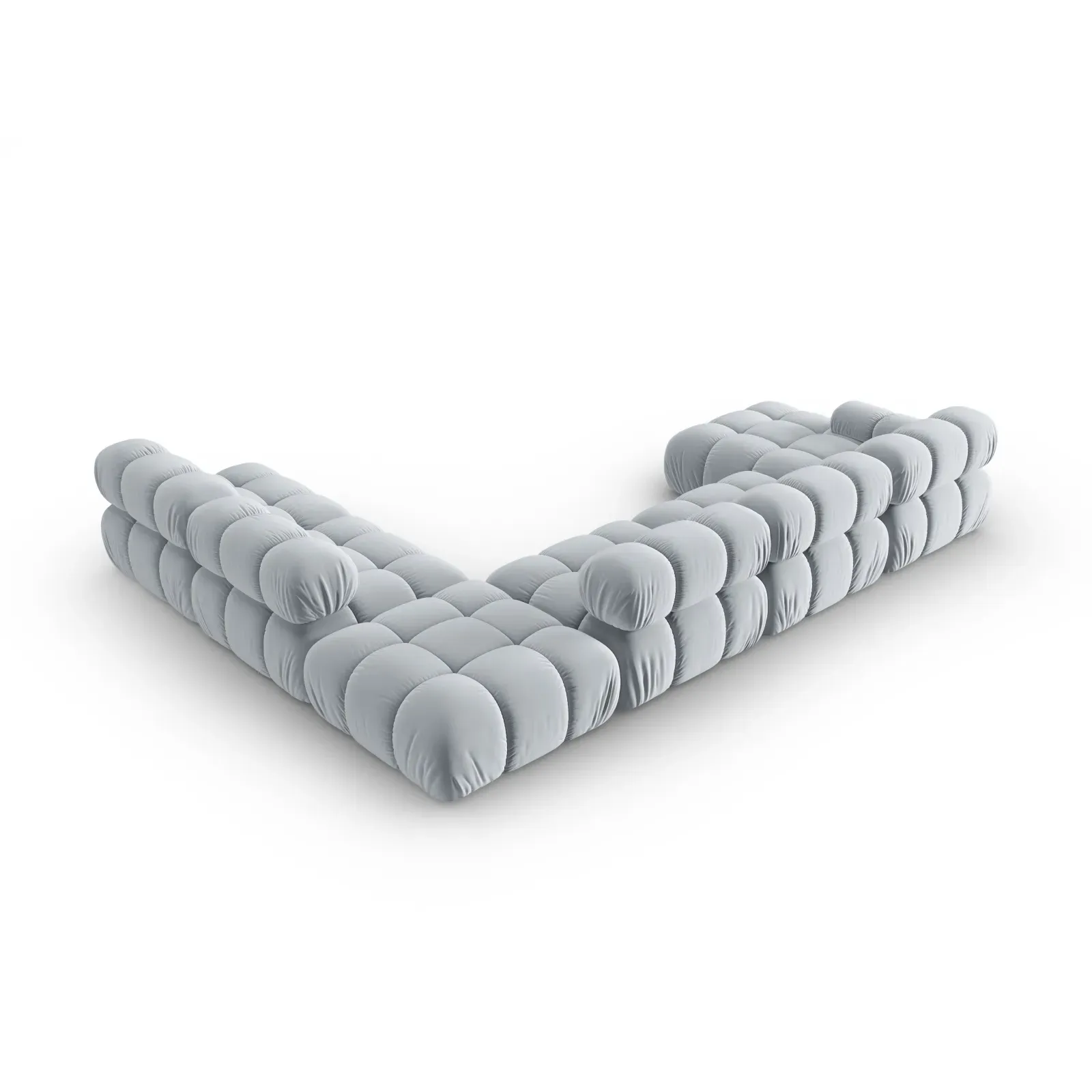 Bellis Modulares Sofa 6 Module Chaise Longue Rechts mit Samtbezug oder 3D-Stoff, 376x282 cm - Image 135