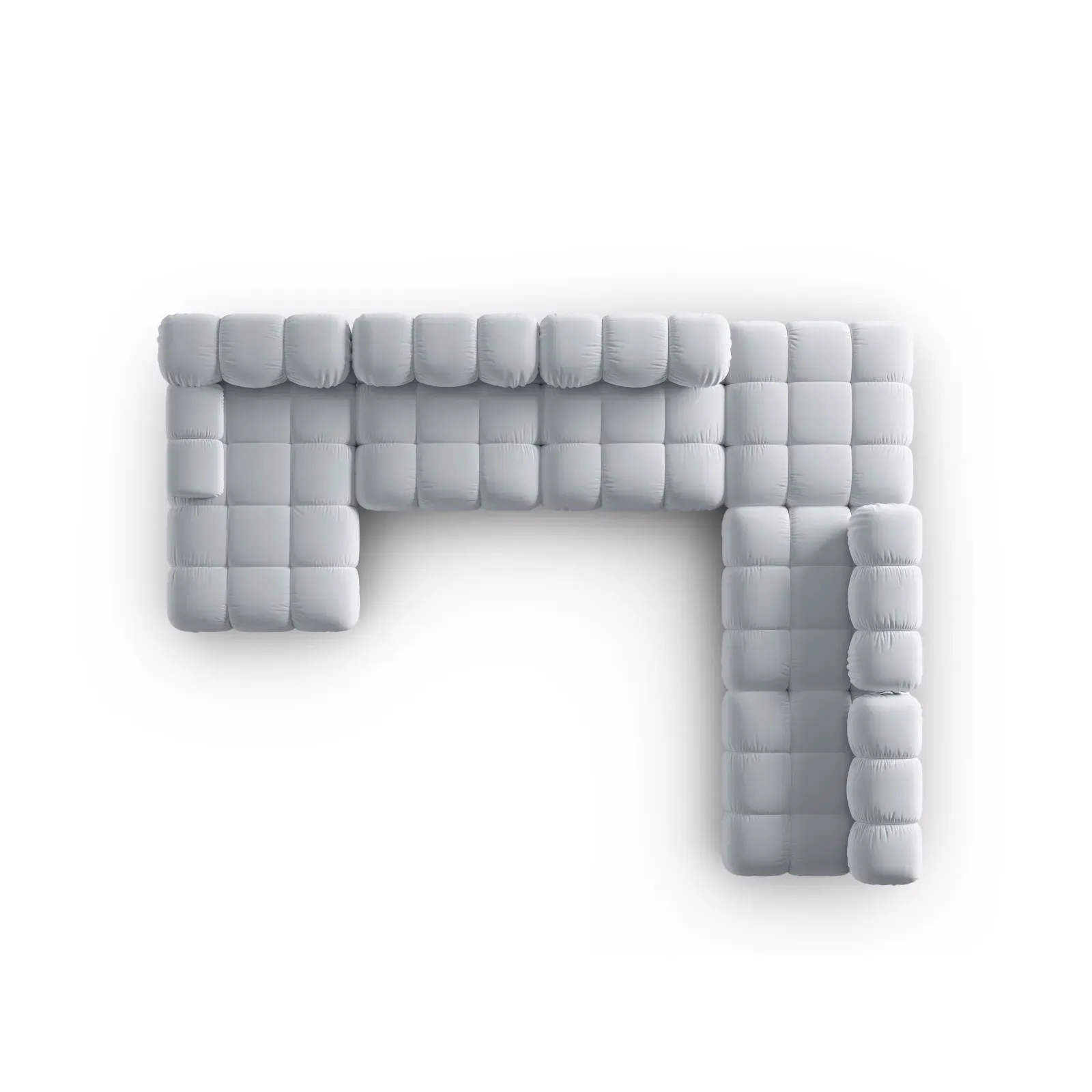 Bellis Modulares Sofa 6 Module Chaise Longue Rechts mit Samtbezug oder 3D-Stoff, 376x282 cm - Image 136