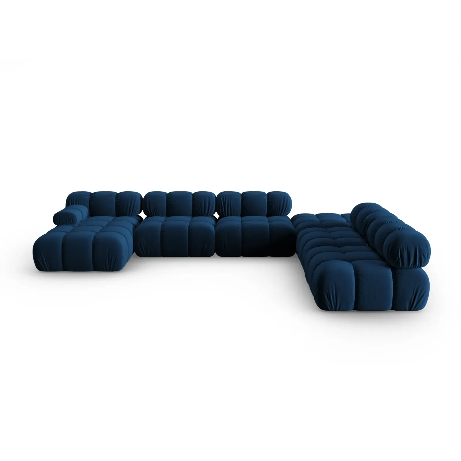 Bellis Modulares Sofa 6 Module Chaise Longue Rechts mit Samtbezug oder 3D-Stoff, 376x282 cm - Image 140